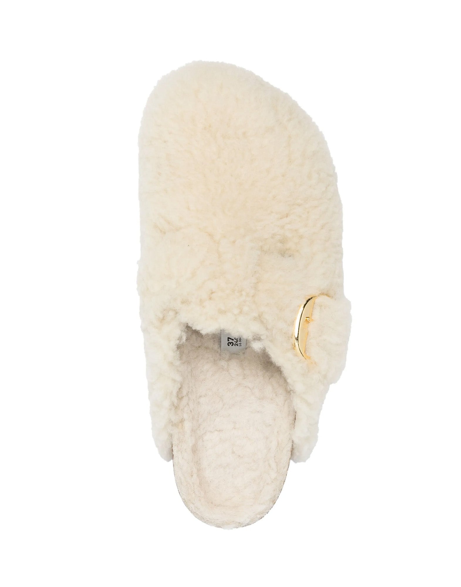 BIRKENSTOCK Boston Big Buckle Shearling Teddy Eggshell