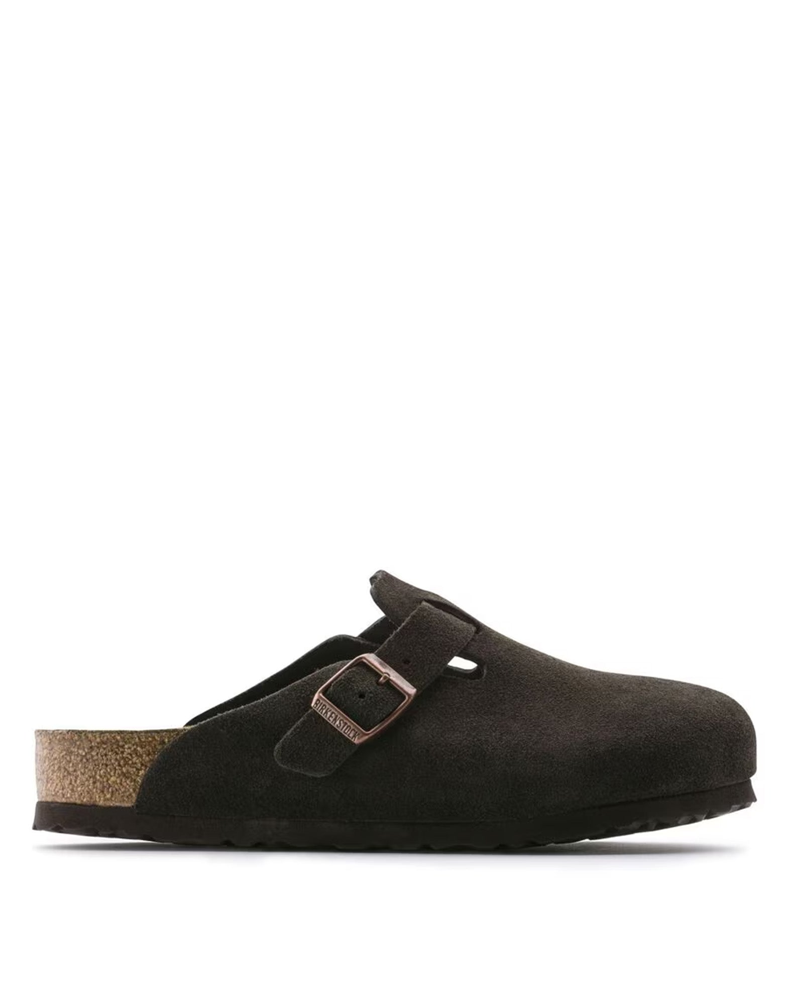 BIRKENSTOCK Boston in Pelle Scamosciata Mocha