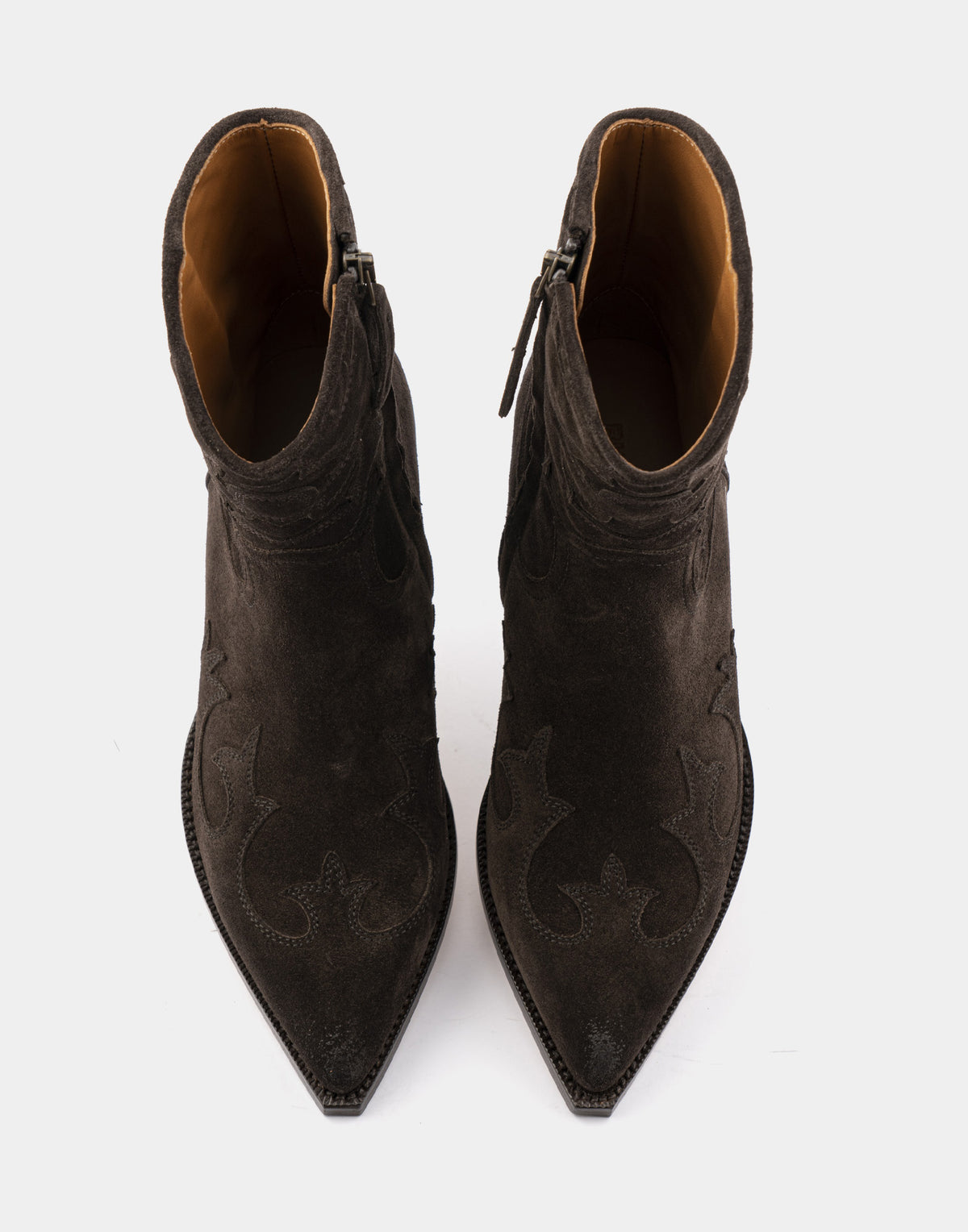 BUTTERO Bottines Texanes Flee en Daim Moka