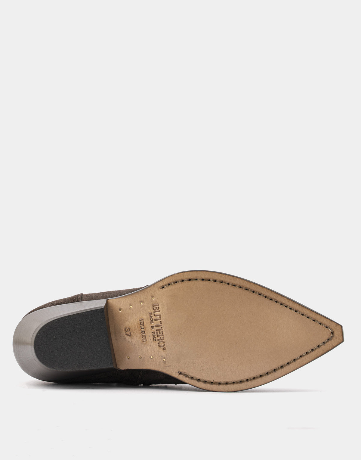 BUTTERO Bottines Texanes Flee en Daim Moka