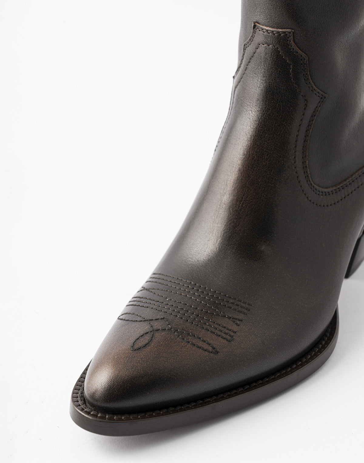 BUTTERO Bottines Annie en cuir Noyer/Brun foncé