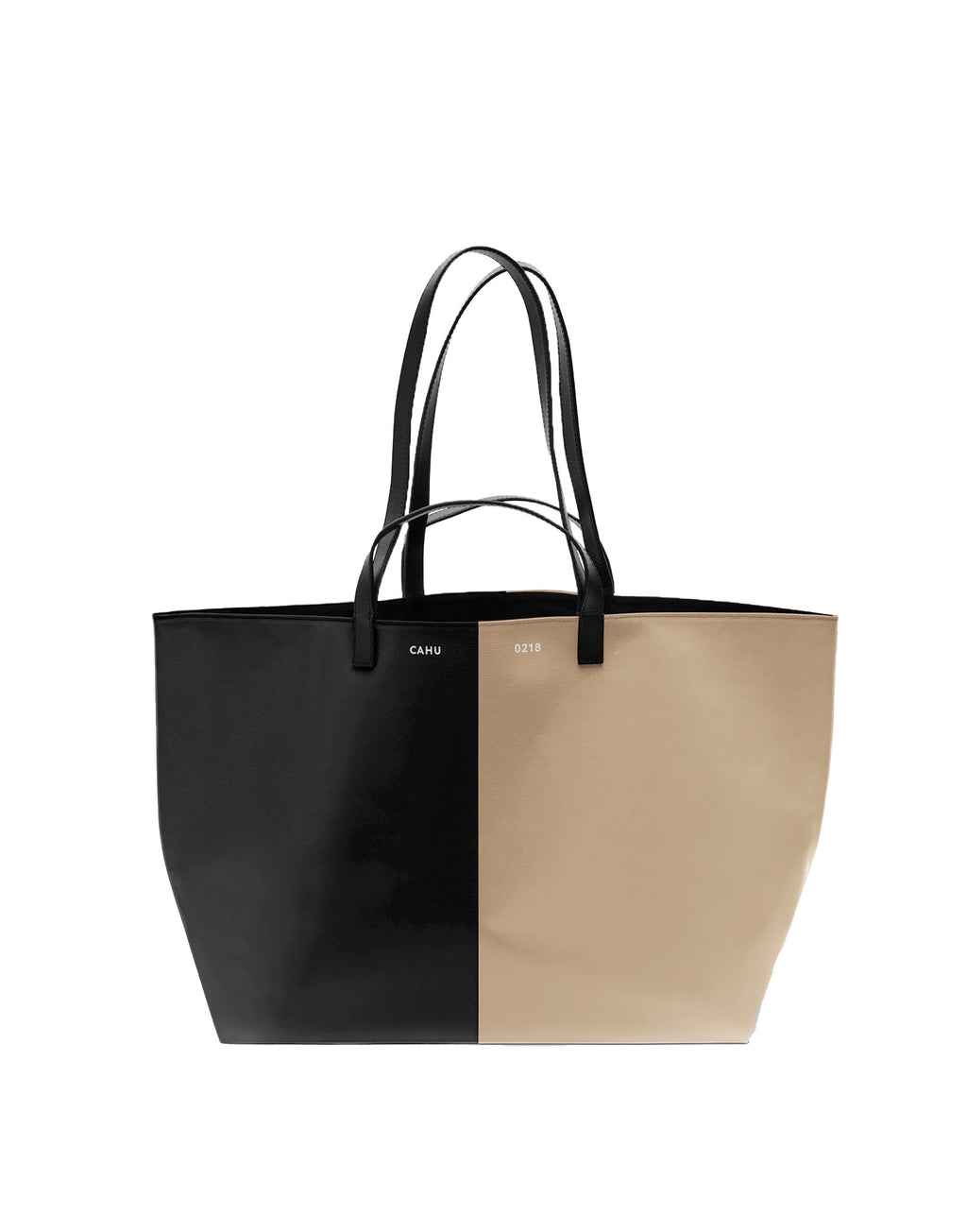 CAHU Borsa Pratique Bigoût Medium Cream/Black