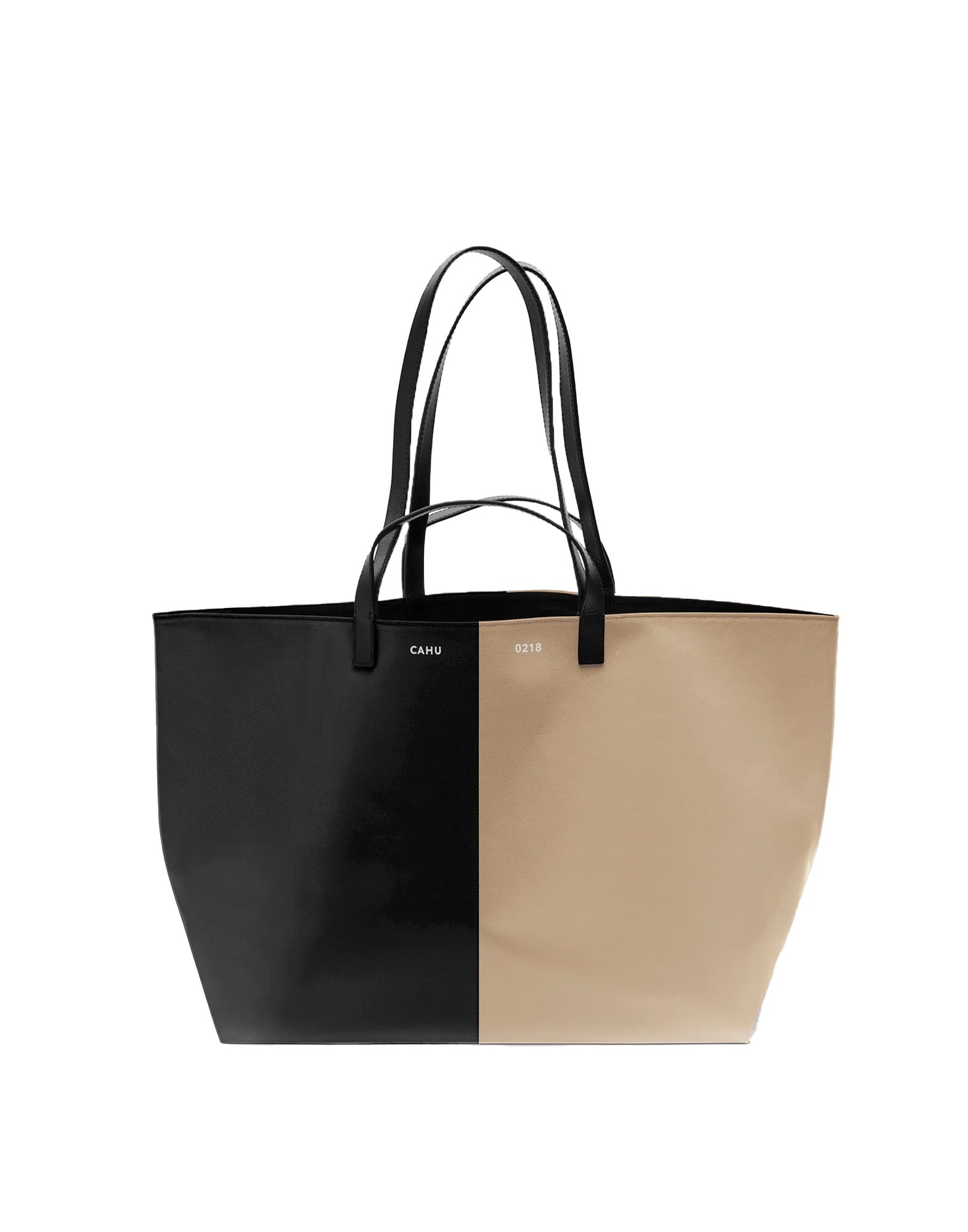 CAHU Borsa Pratique Bigoût Medium Cream/Black