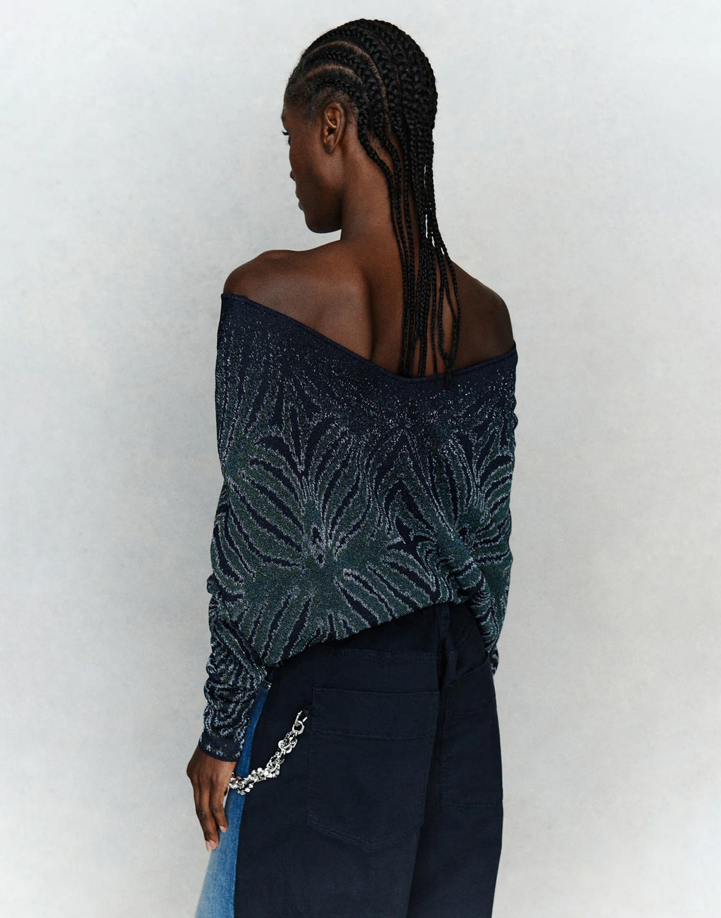 CIRCUS HOTEL Maglia in Jacquard Lamé