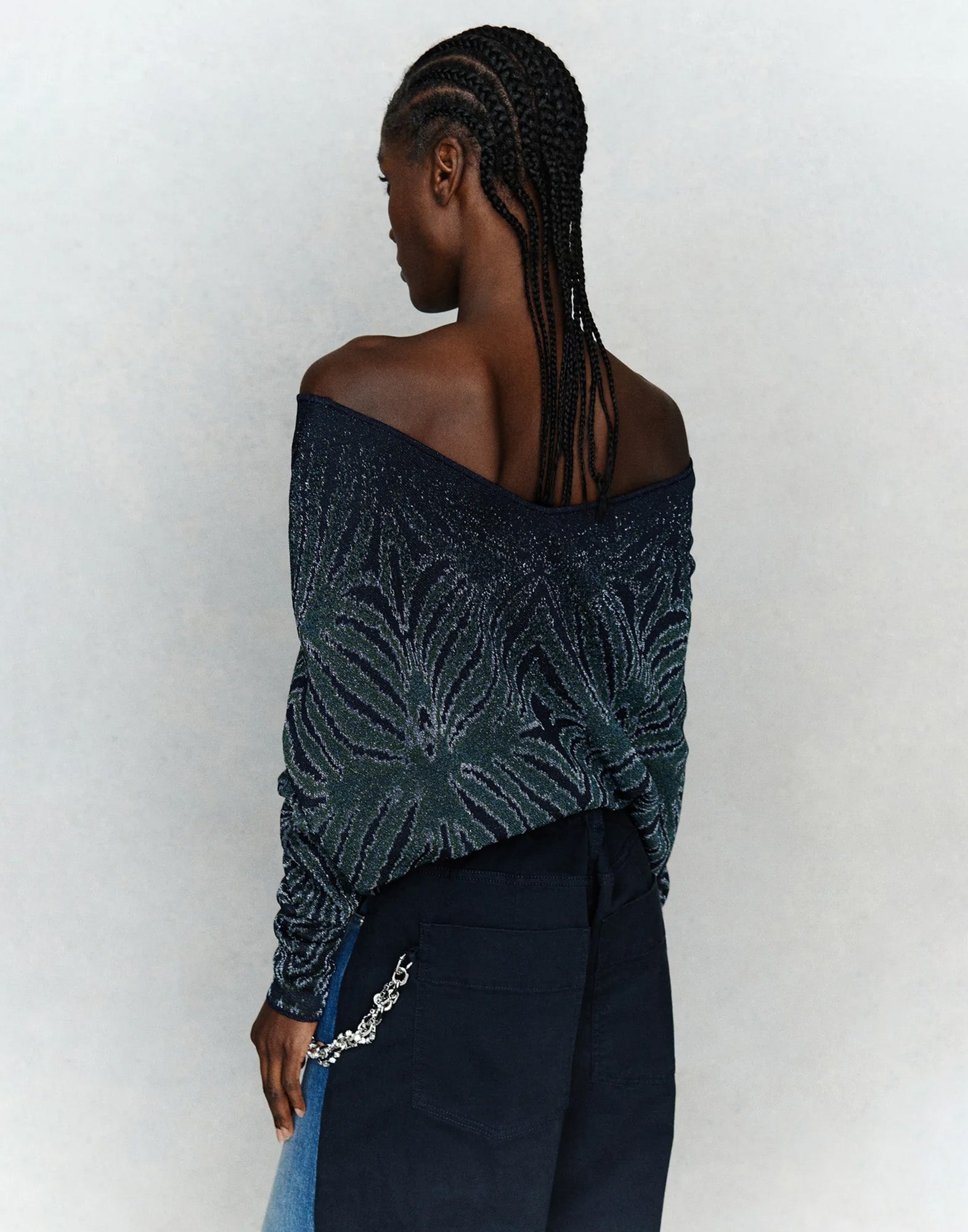 CIRCUS HOTEL Maglia in Jacquard Lamé