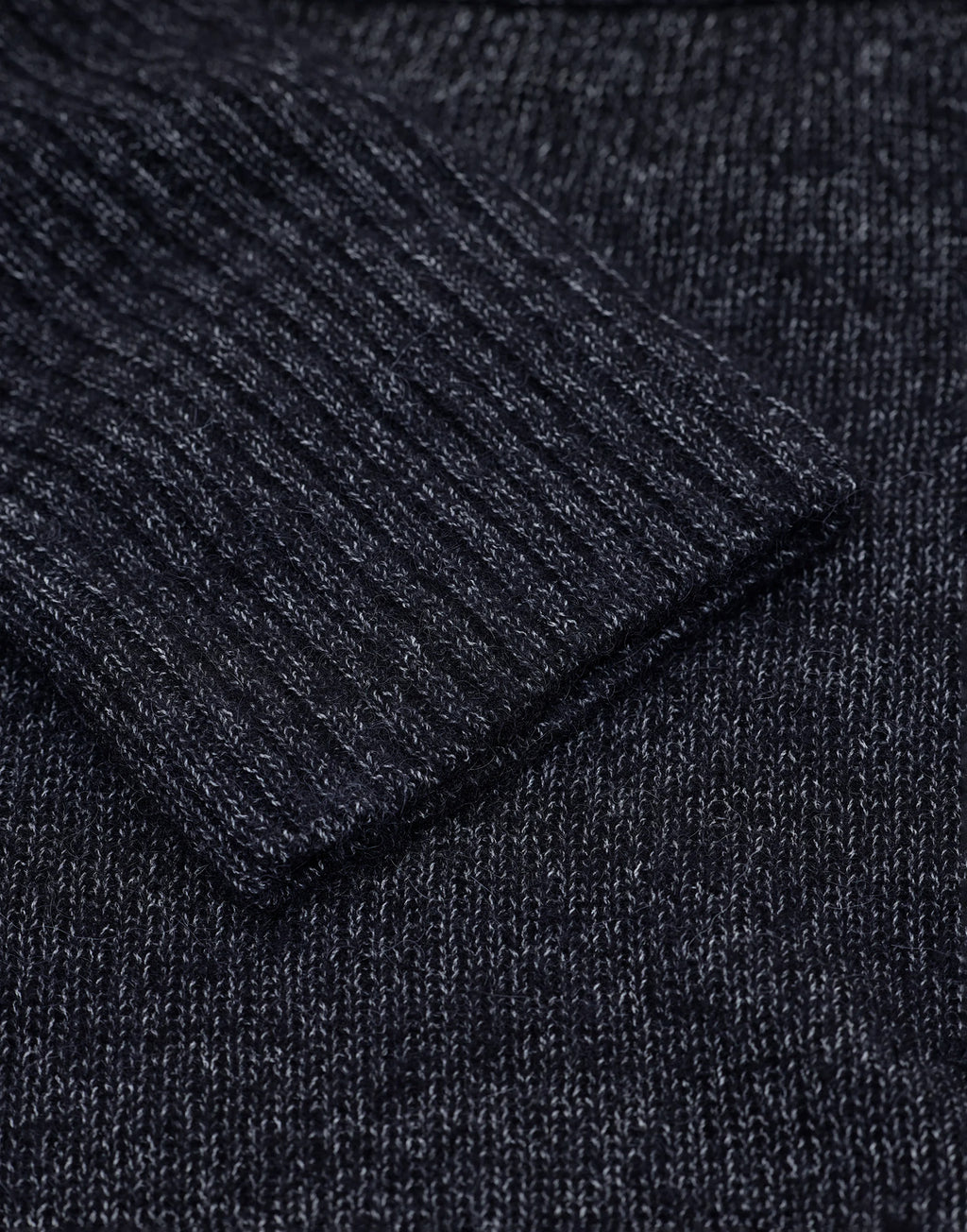 CLOSED Maglione a Scollo Ampio in Misto Cotone e Alpaca Nero