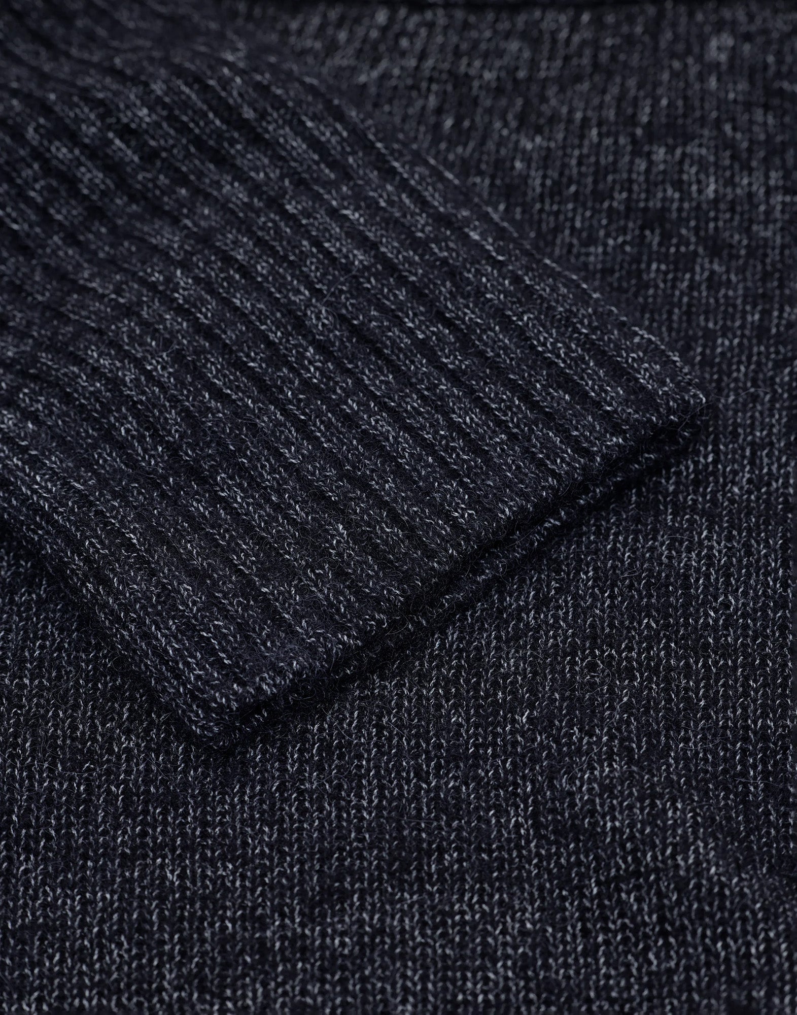 CLOSED Maglione a Scollo Ampio in Misto Cotone e Alpaca Nero