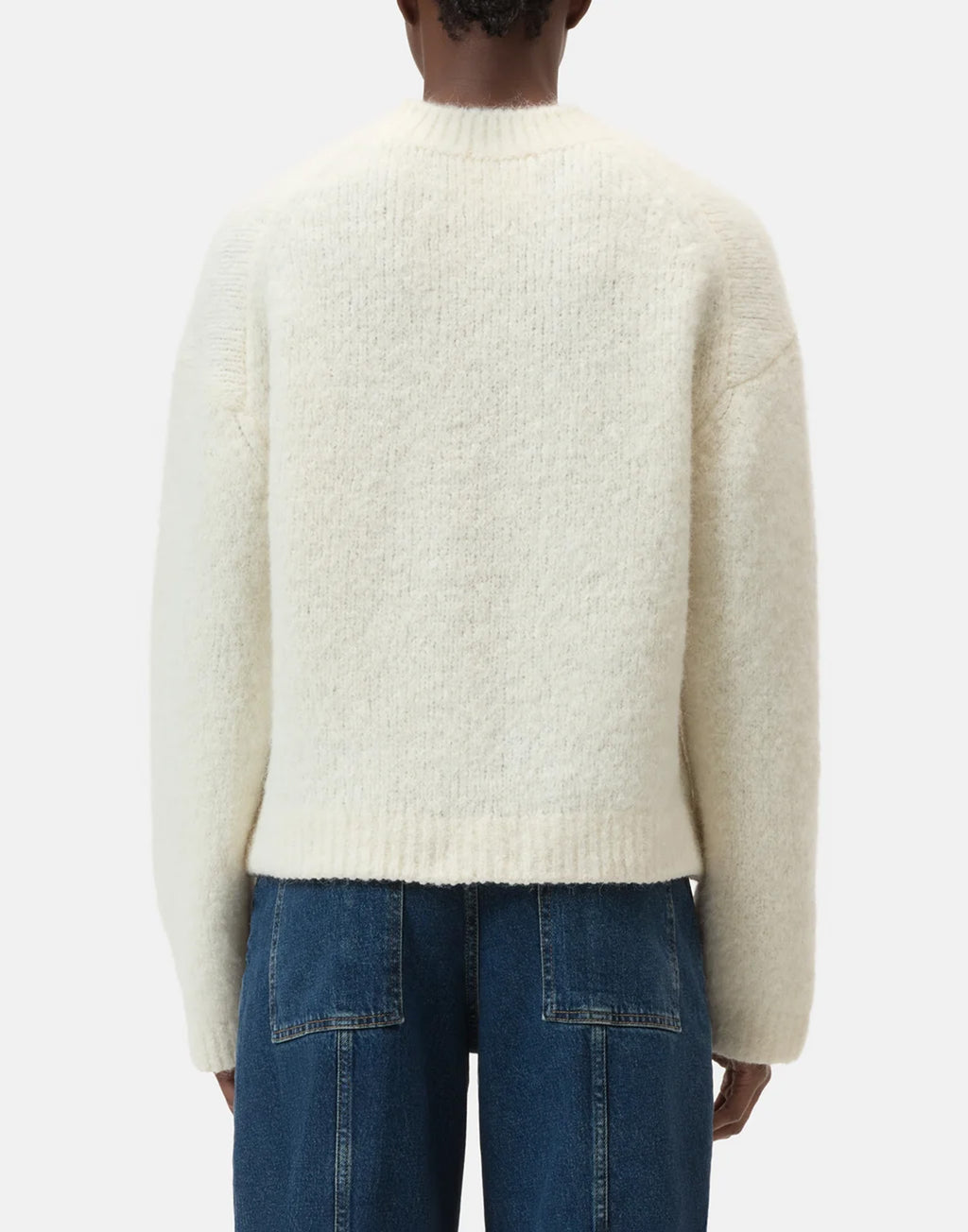 CLOSED Maglione Girocollo in Misto Alpaca Avorio