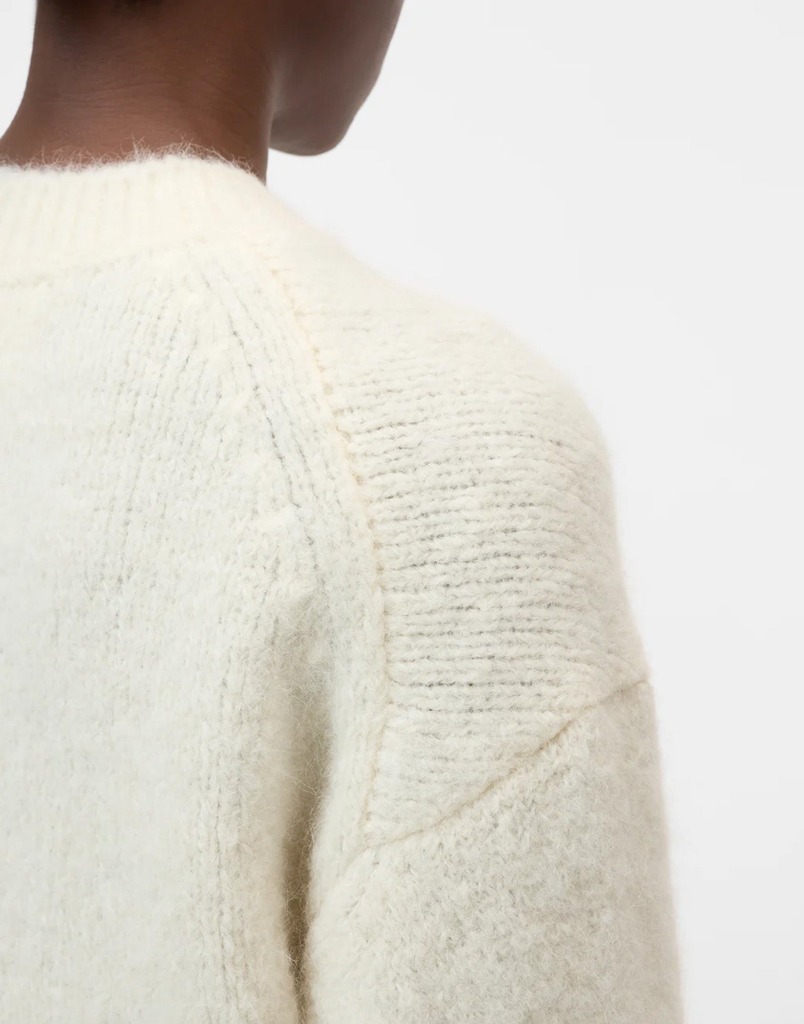 CLOSED Maglione Girocollo in Misto Alpaca Avorio