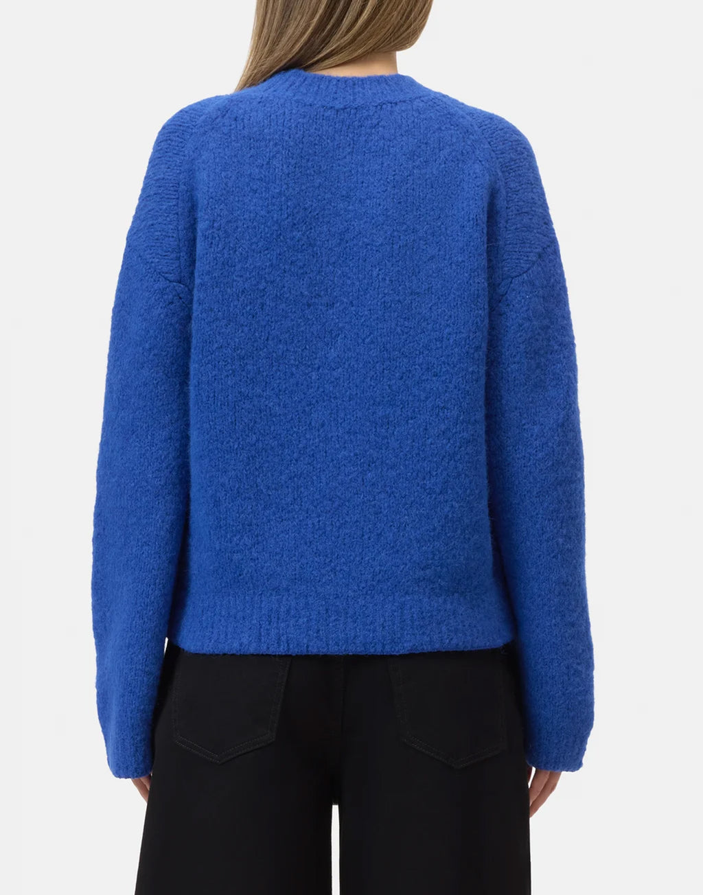 CLOSED Maglione Girocollo in Misto Alpaca Galaxy Blue