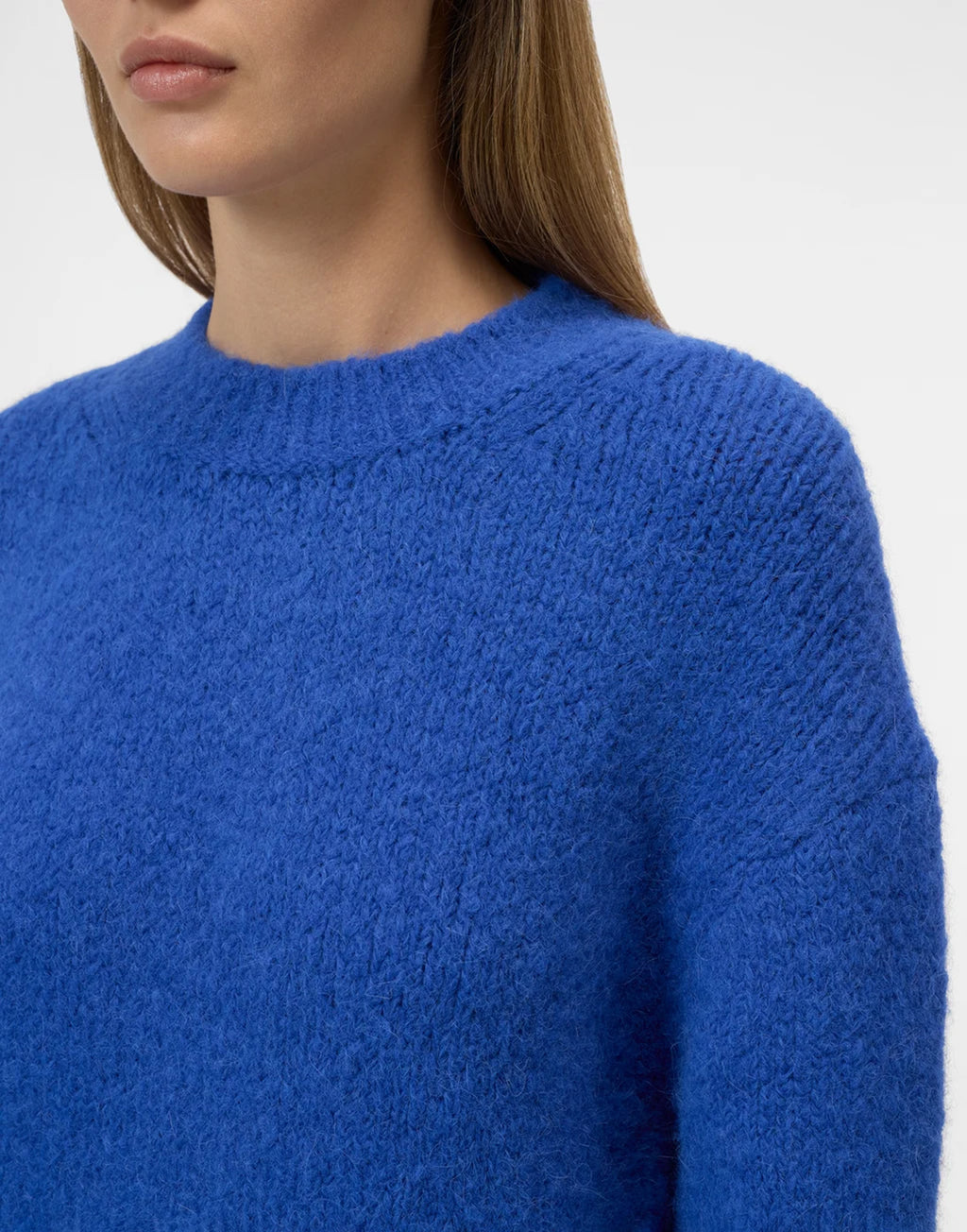 CLOSED Maglione Girocollo in Misto Alpaca Galaxy Blue