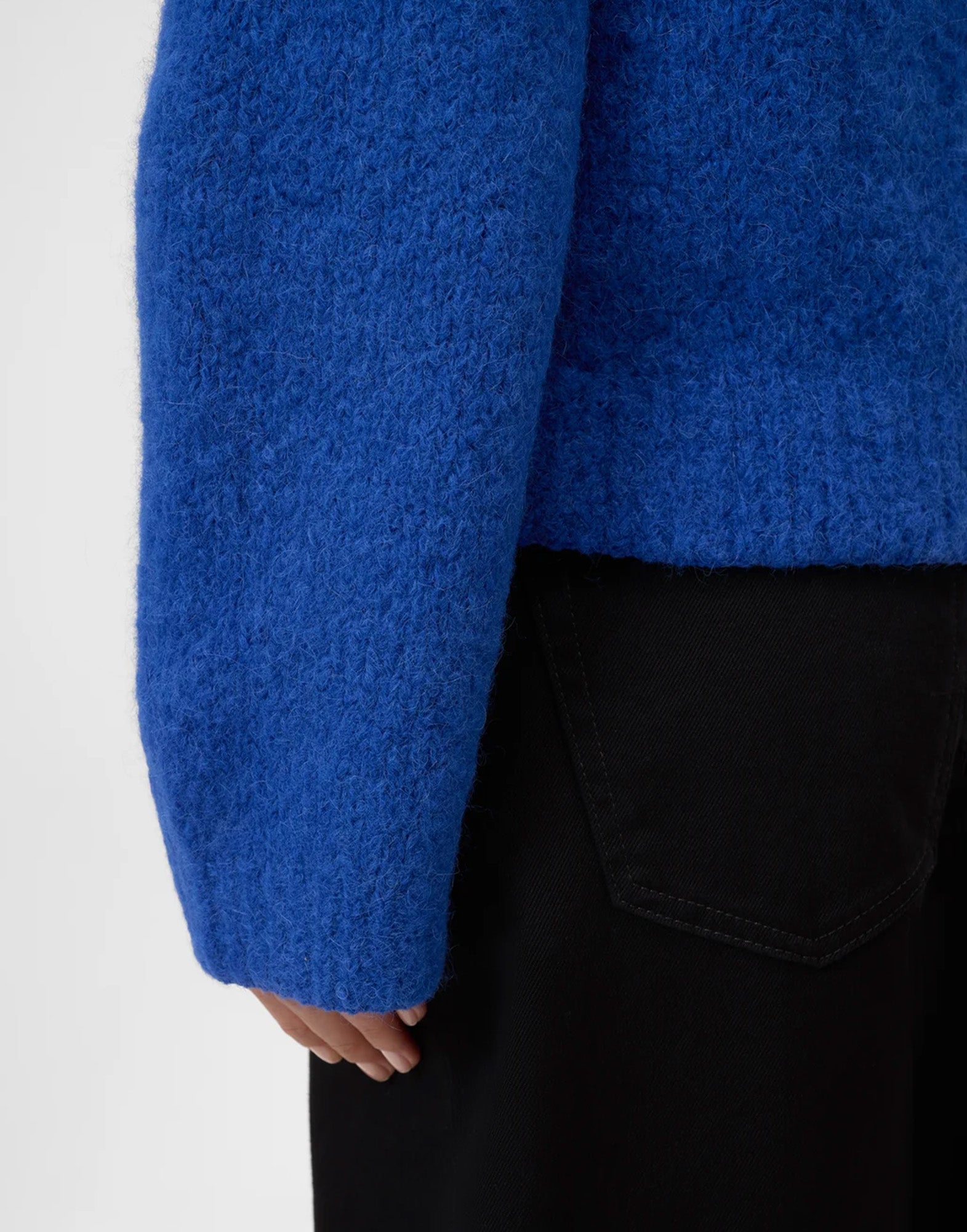 CLOSED Maglione Girocollo in Misto Alpaca Galaxy Blue