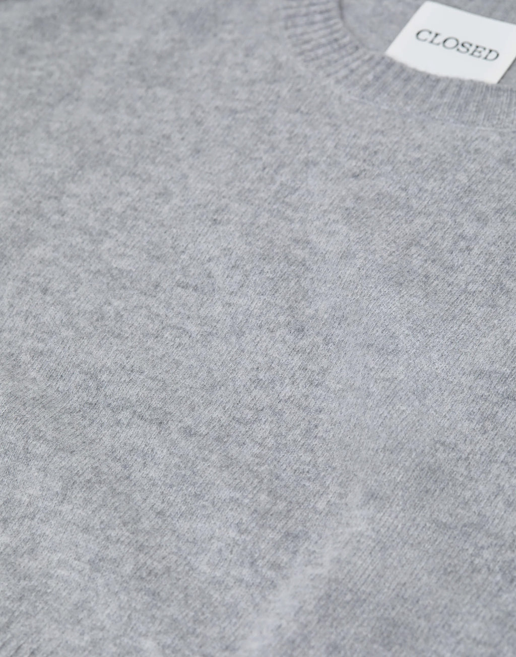 CLOSED Maglione in Lana Merino con Maniche Ampie Grigio