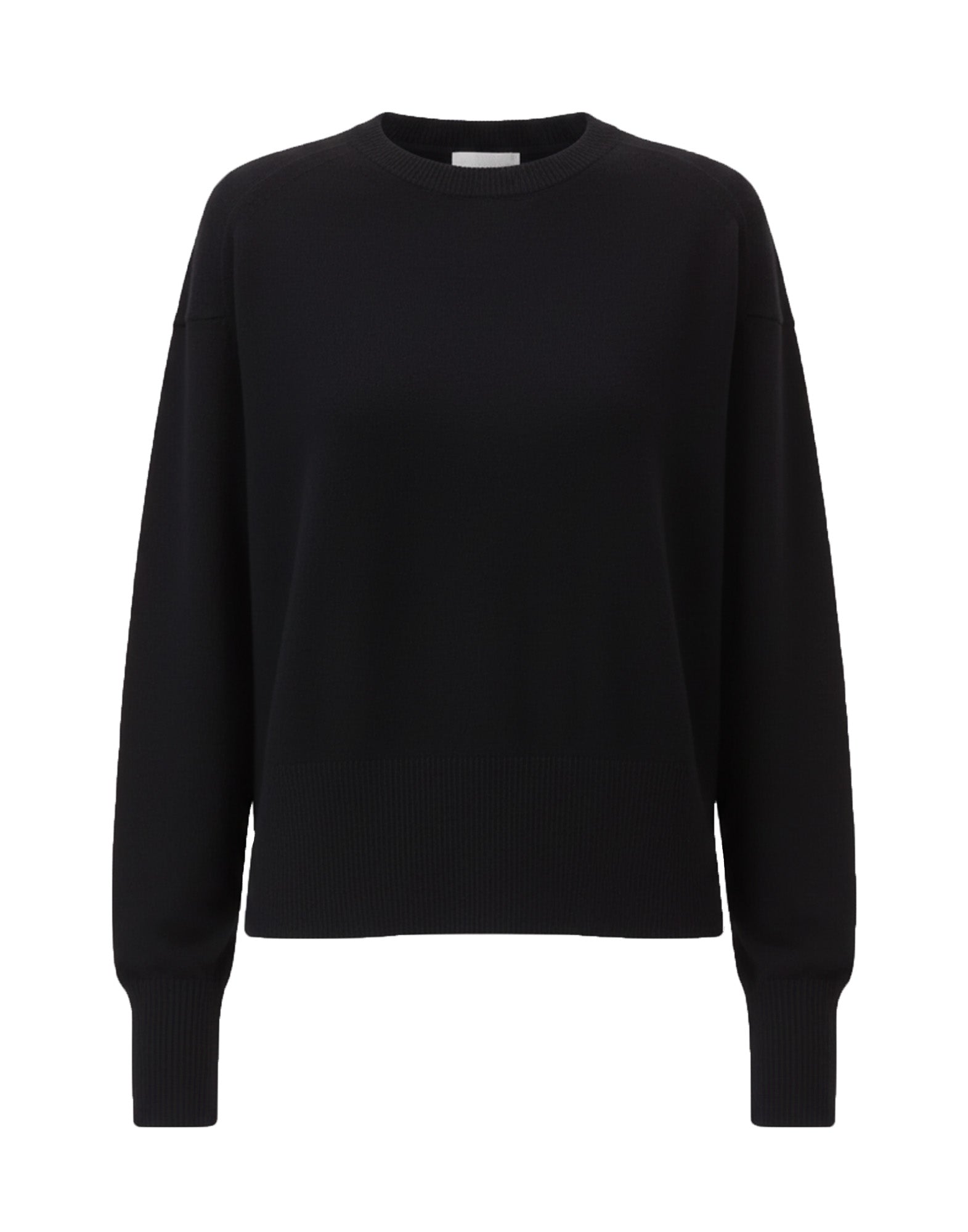 CLOSED Maglione Girocollo in Puro Cashmere Nero