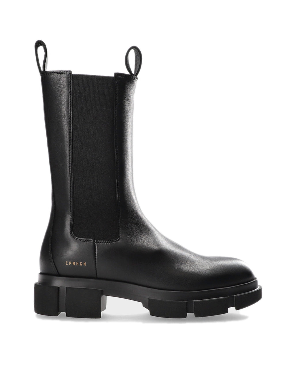 COPENHAGEN Chealsea Boots Alti in Vitello Nero