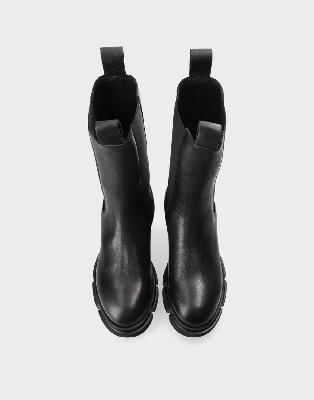 COPENHAGEN Chealsea Boots Alti in Vitello Nero