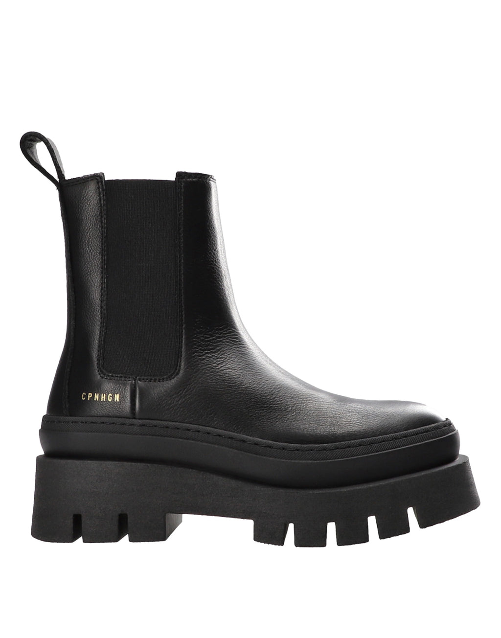 COPENHAGEN Chelsea Boots Chunky in Pelle Nera