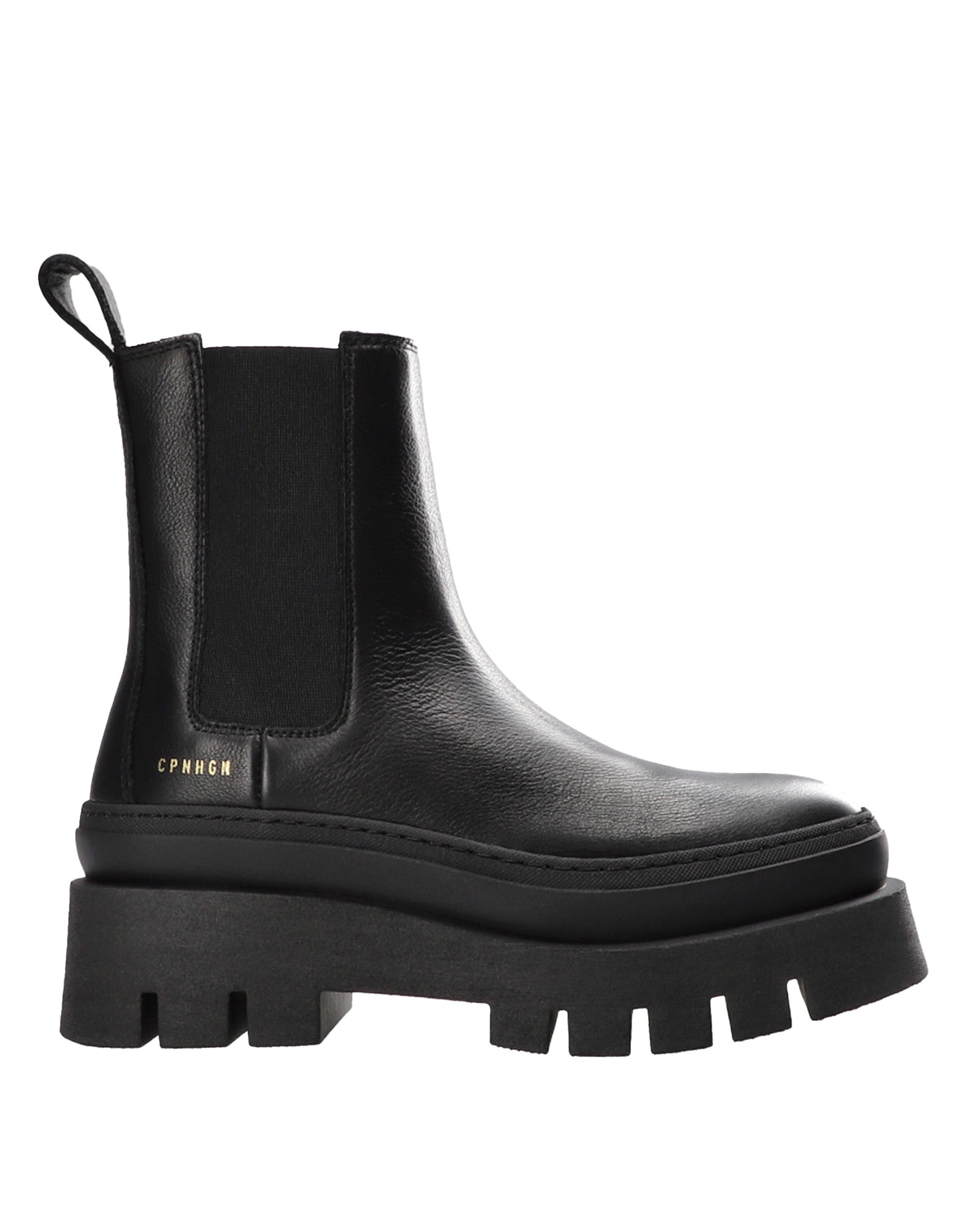 COPENHAGEN Chelsea Boots Chunky in Pelle Nera