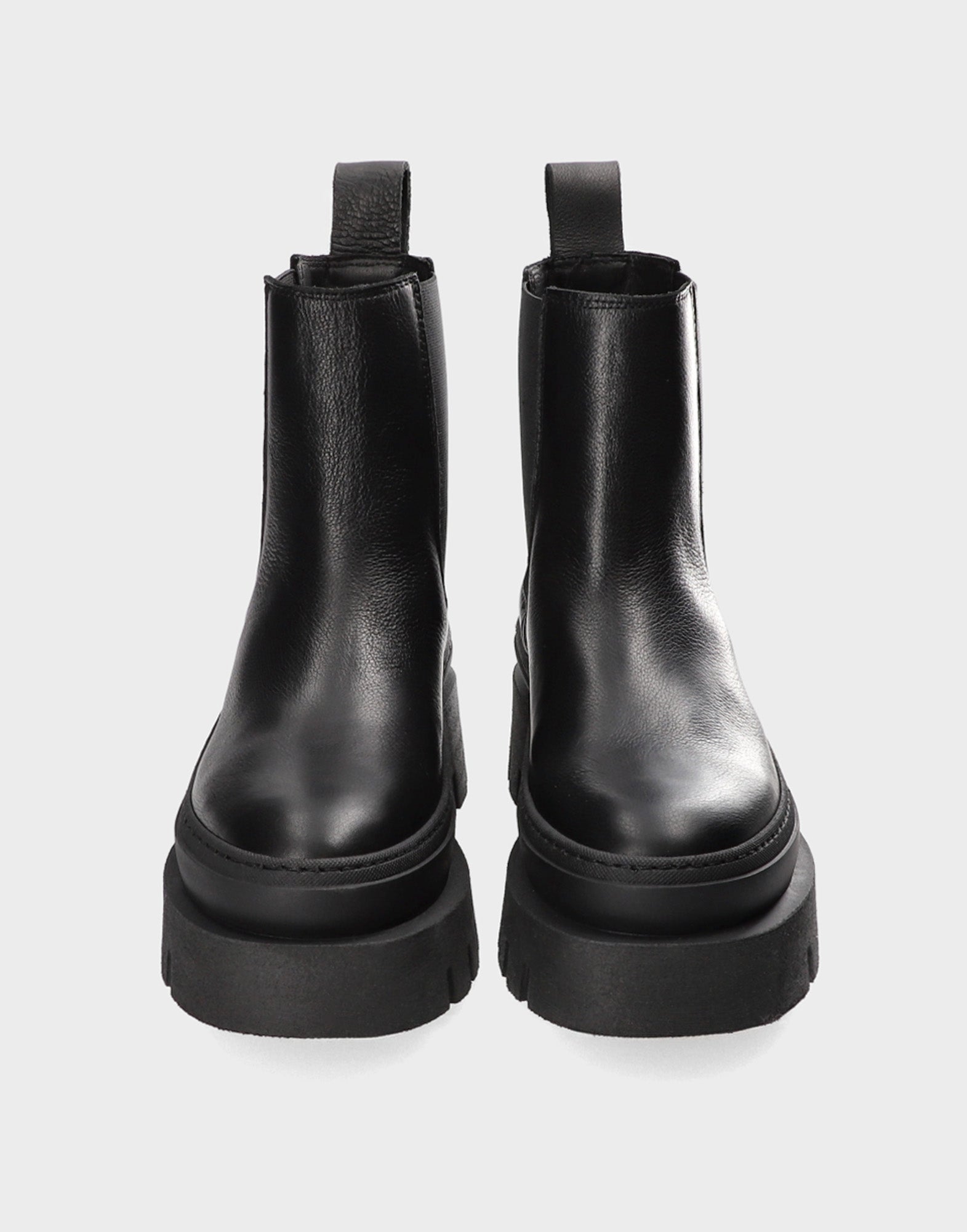 COPENHAGEN Chelsea Boots Chunky in Pelle Nera