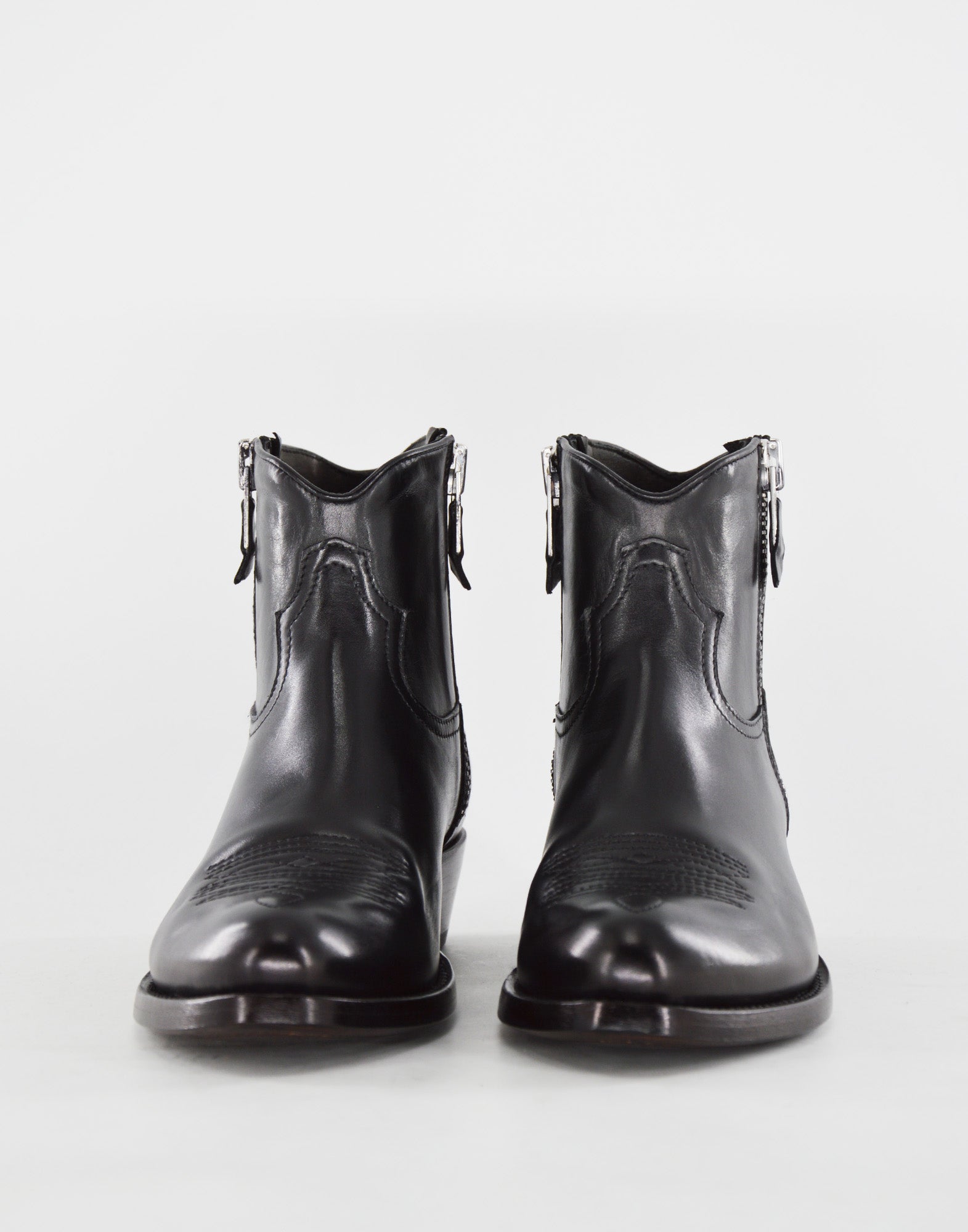 DAMY Tronchetti Bleu in Vitello Nero