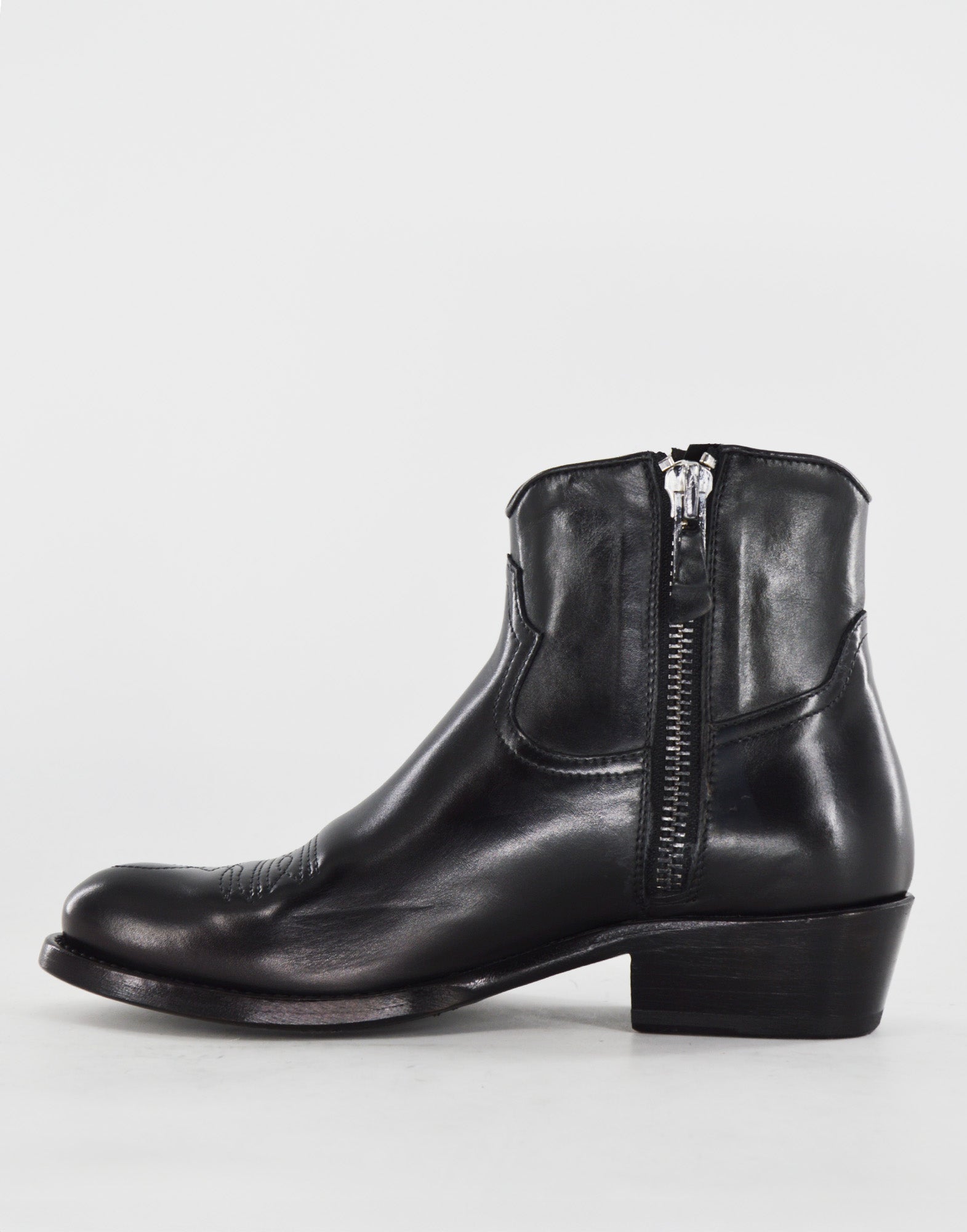 DAMY Tronchetti Bleu in Vitello Nero