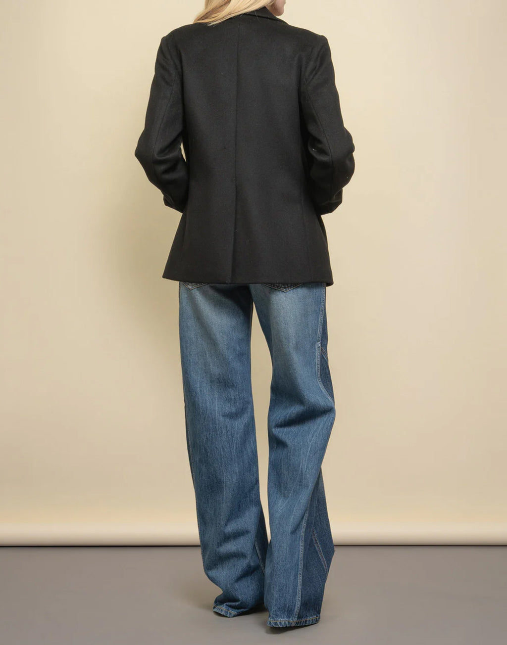 DEPARTMENT FIVE Holiday Peacoat in Panno Nero