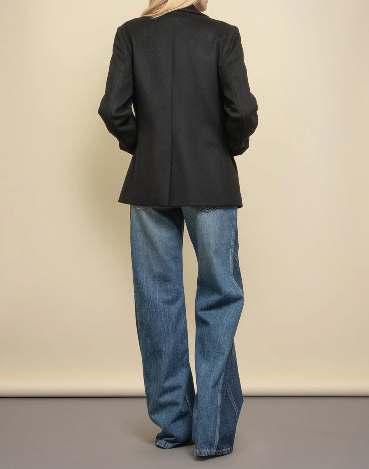 DEPARTMENT FIVE Holiday Peacoat in Panno Nero