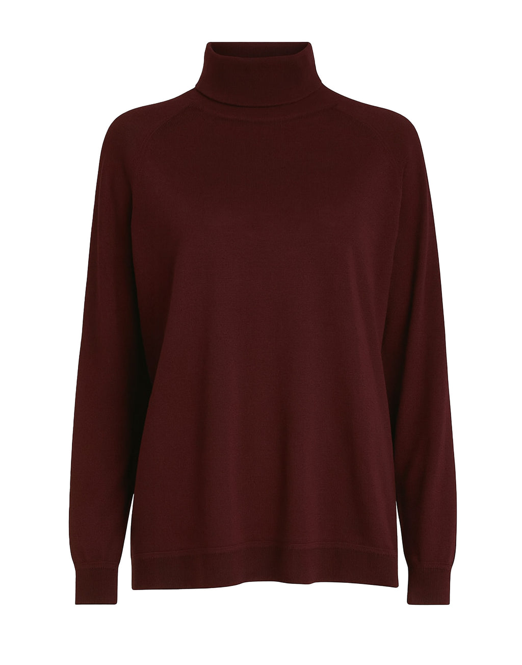 DEPARTMENT FIVE Maglia a Collo Alto in Lana Merinos Extrafine Bordeaux