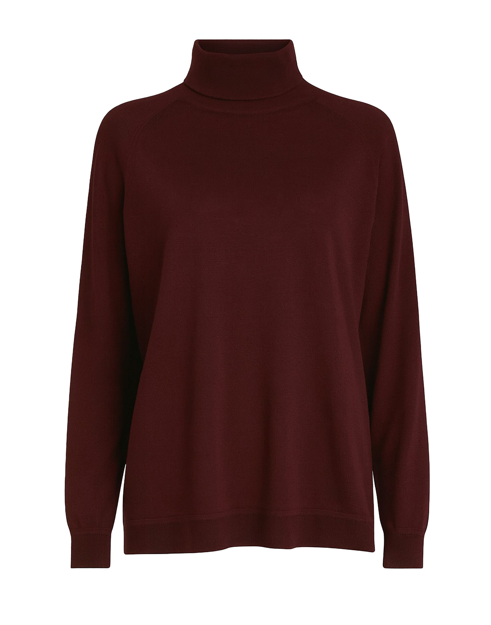 DEPARTMENT FIVE Maglia a Collo Alto in Lana Merinos Extrafine Bordeaux
