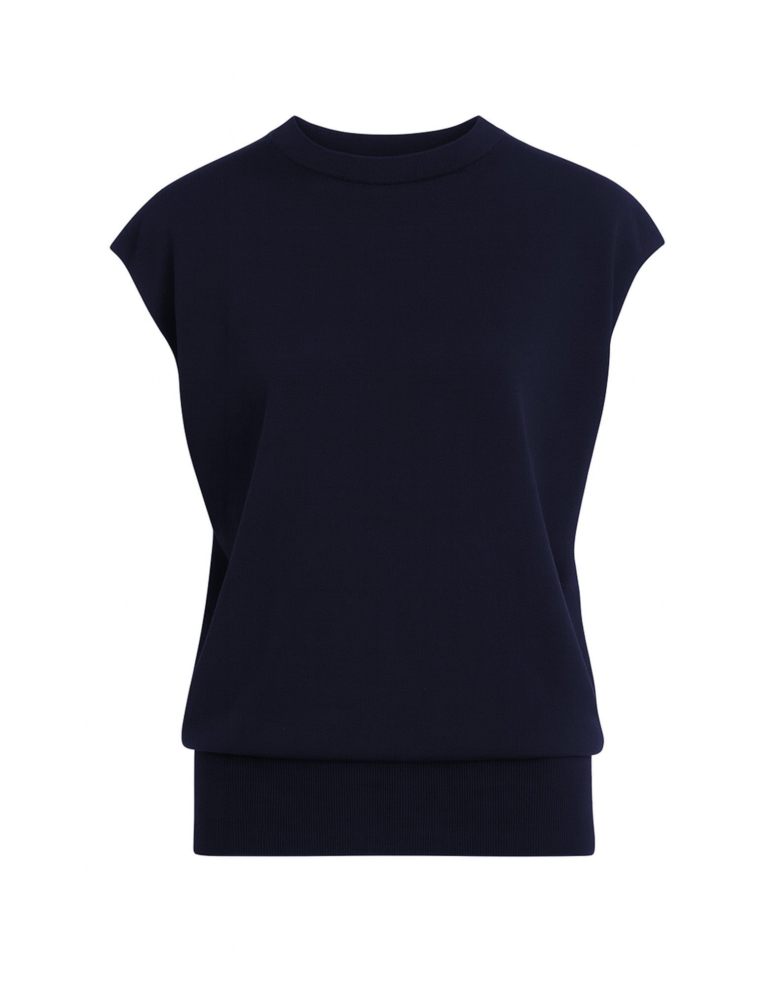 DEPARTMENT FIVE Gilet in Lana Merinos Extrafine con Oblò Navy