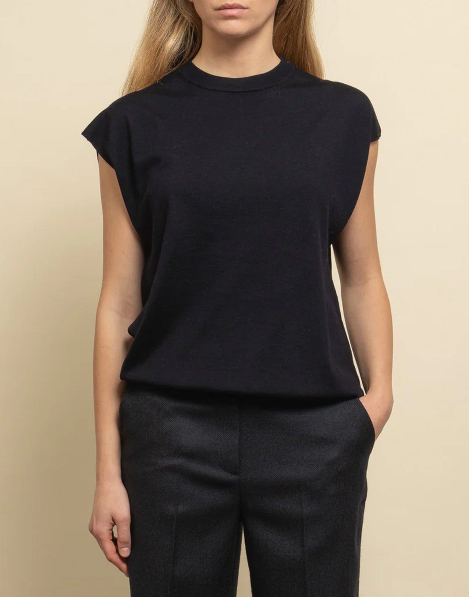 DEPARTMENT FIVE Gilet in Lana Merinos Extrafine con Oblò Navy