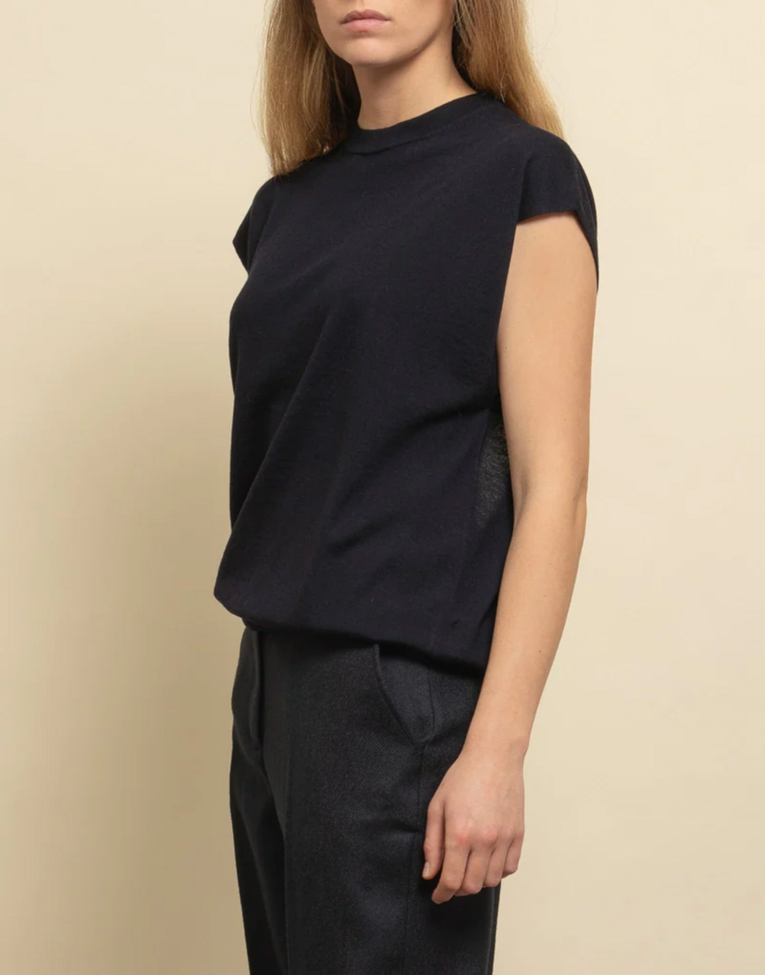 DEPARTMENT FIVE Gilet in Lana Merinos Extrafine con Oblò Navy