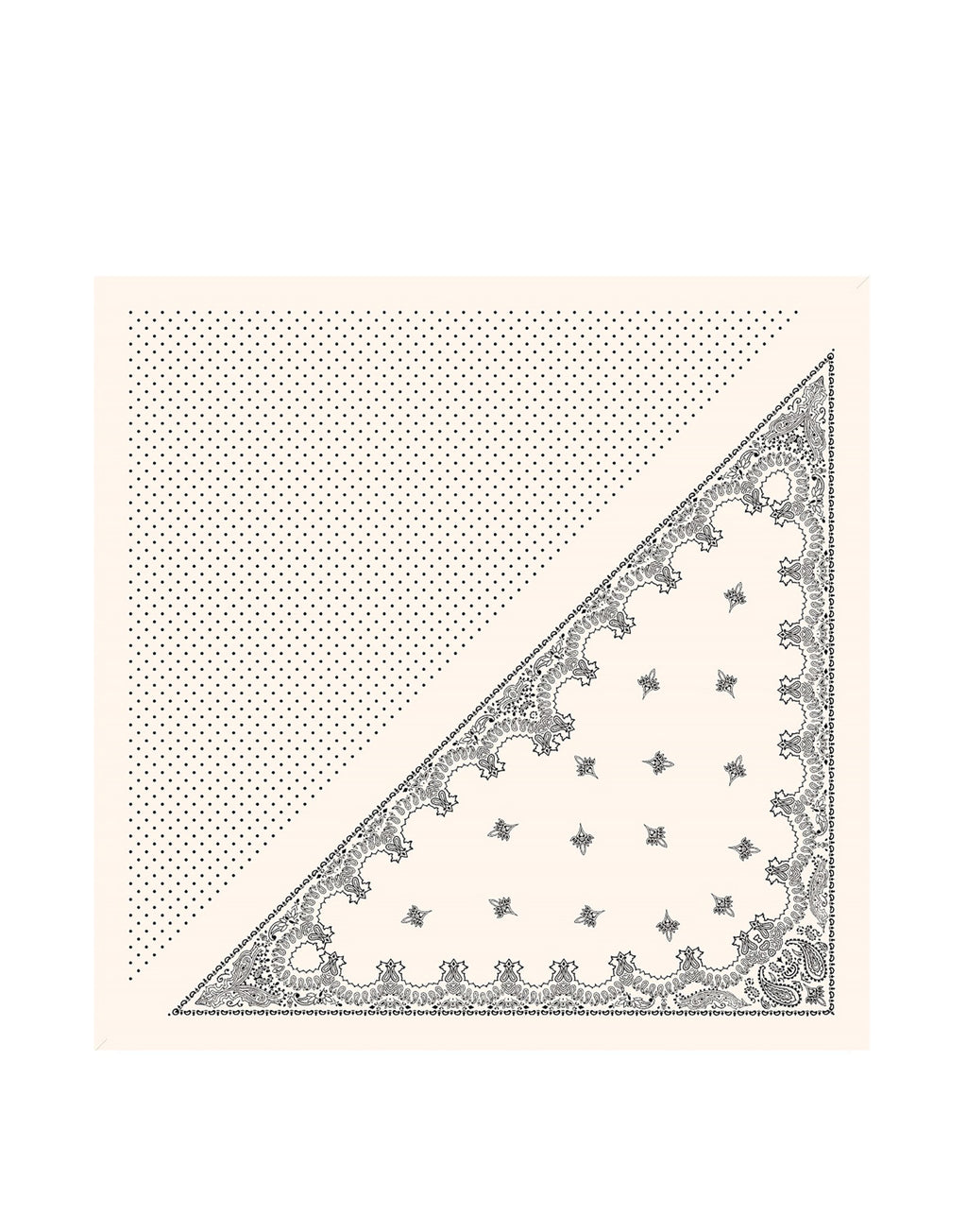 DESTIN Foulard Judy Triangle in Lana Double-Face Cream