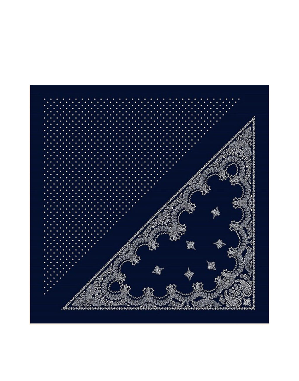 DESTIN Foulard Judy Triangle in Lana Double-Face Navy