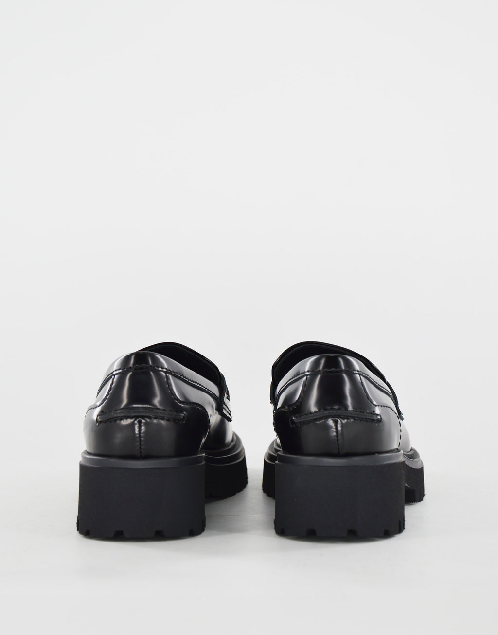 DOUUOD Mocassini Fondo Gomma in Vitello Nero Spazzolato