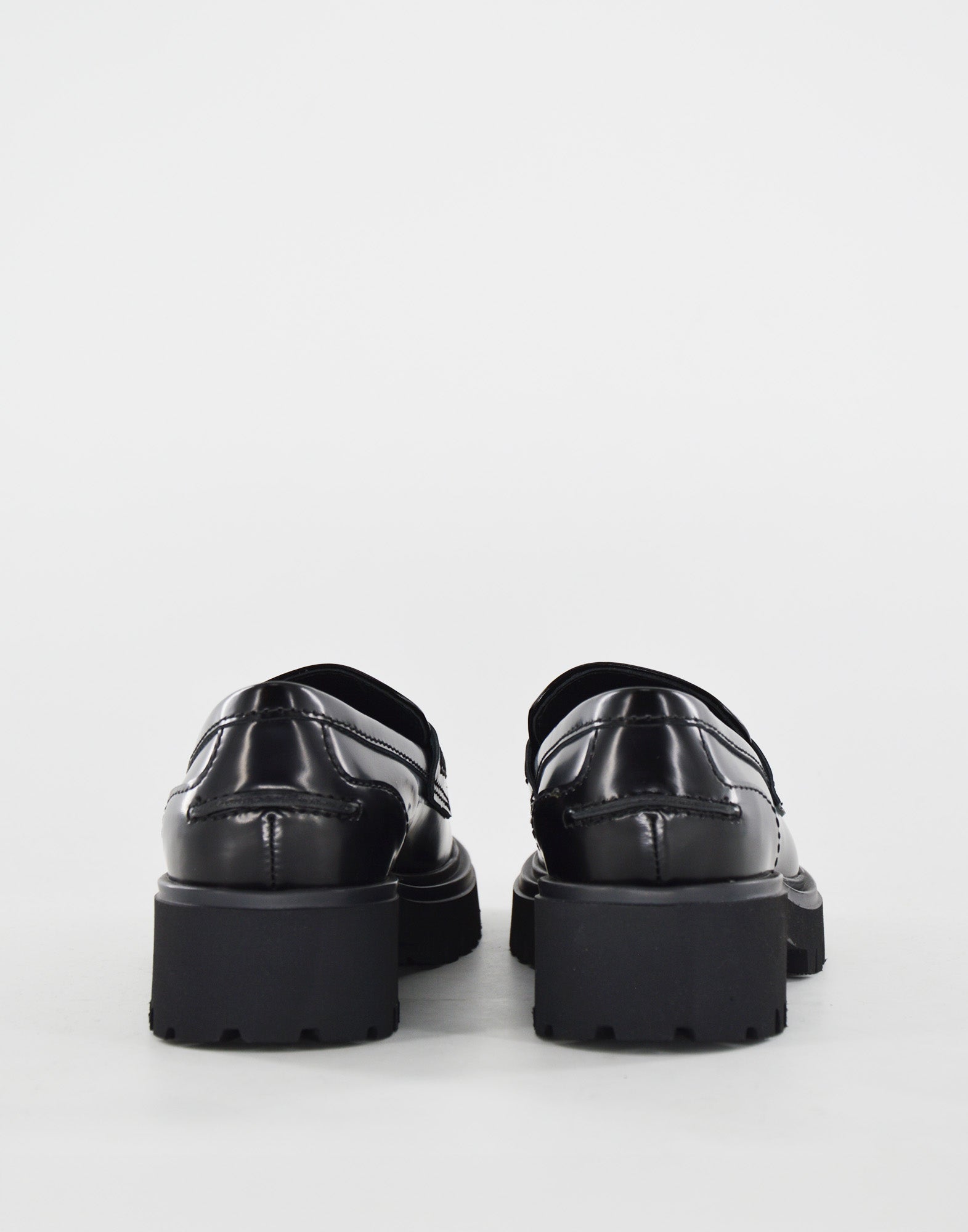 DOUUOD Mocassini Fondo Gomma in Vitello Nero Spazzolato