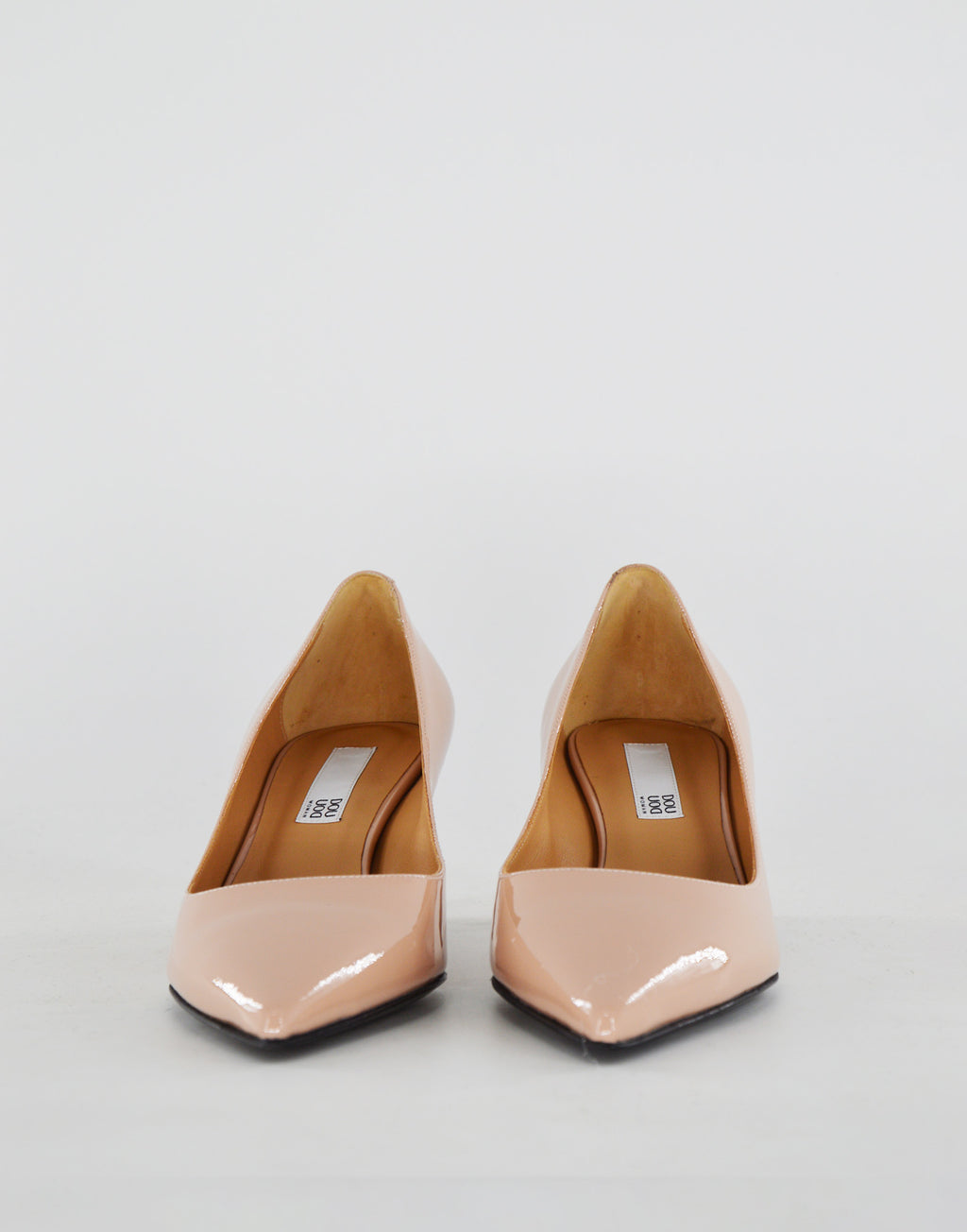 DOUUOD Décolleté in vernice a Punta Ball Pink