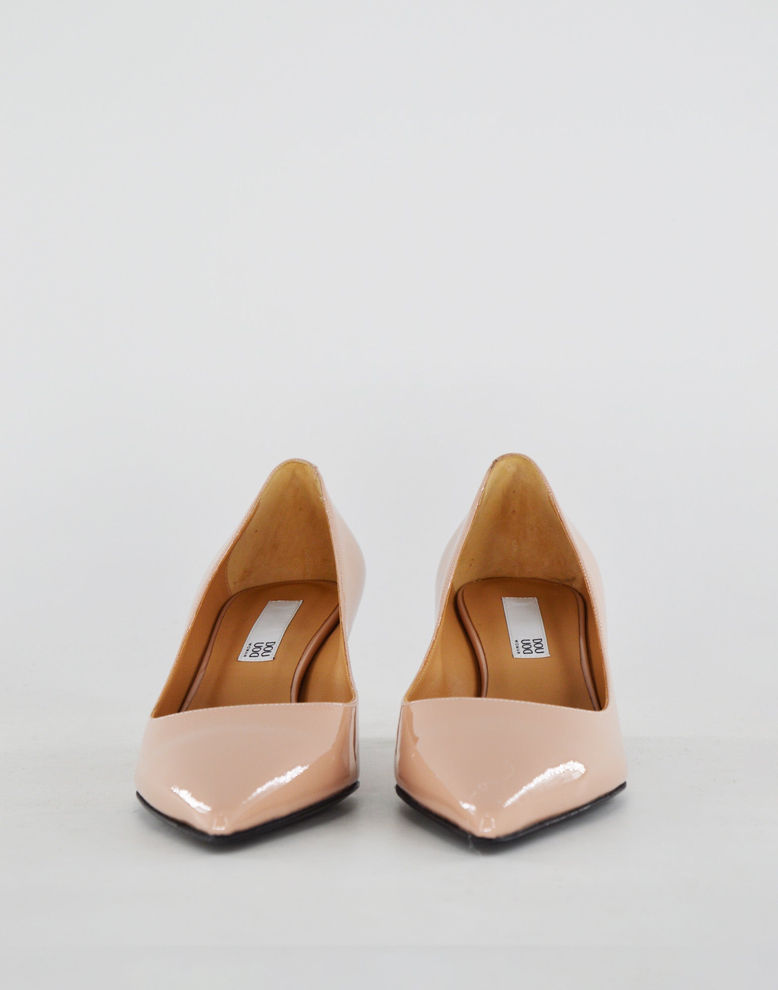 DOUUOD Décolleté in vernice a Punta Ball Pink