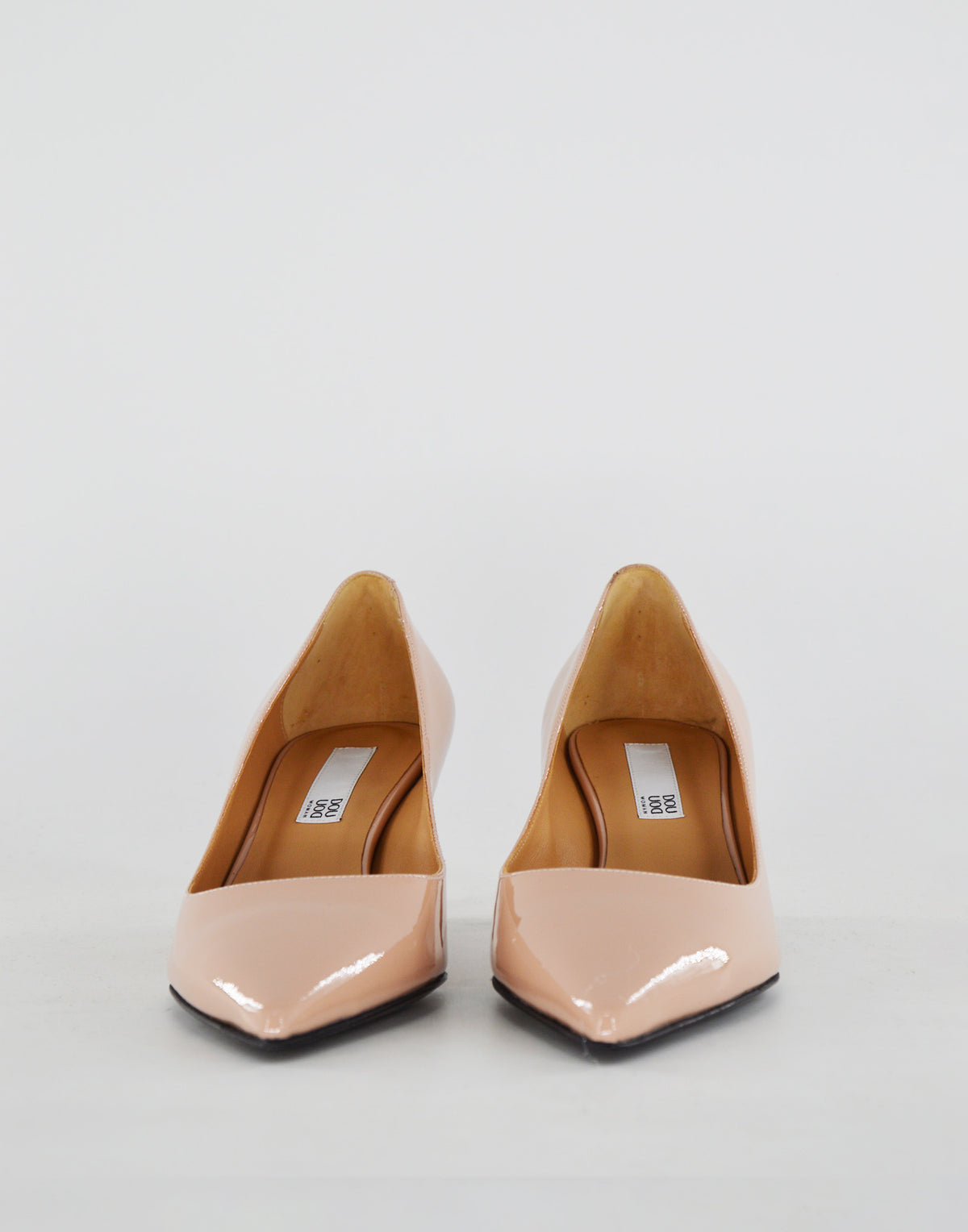 DOUUOD Escarpins vernis à bout pointu Ball Pink