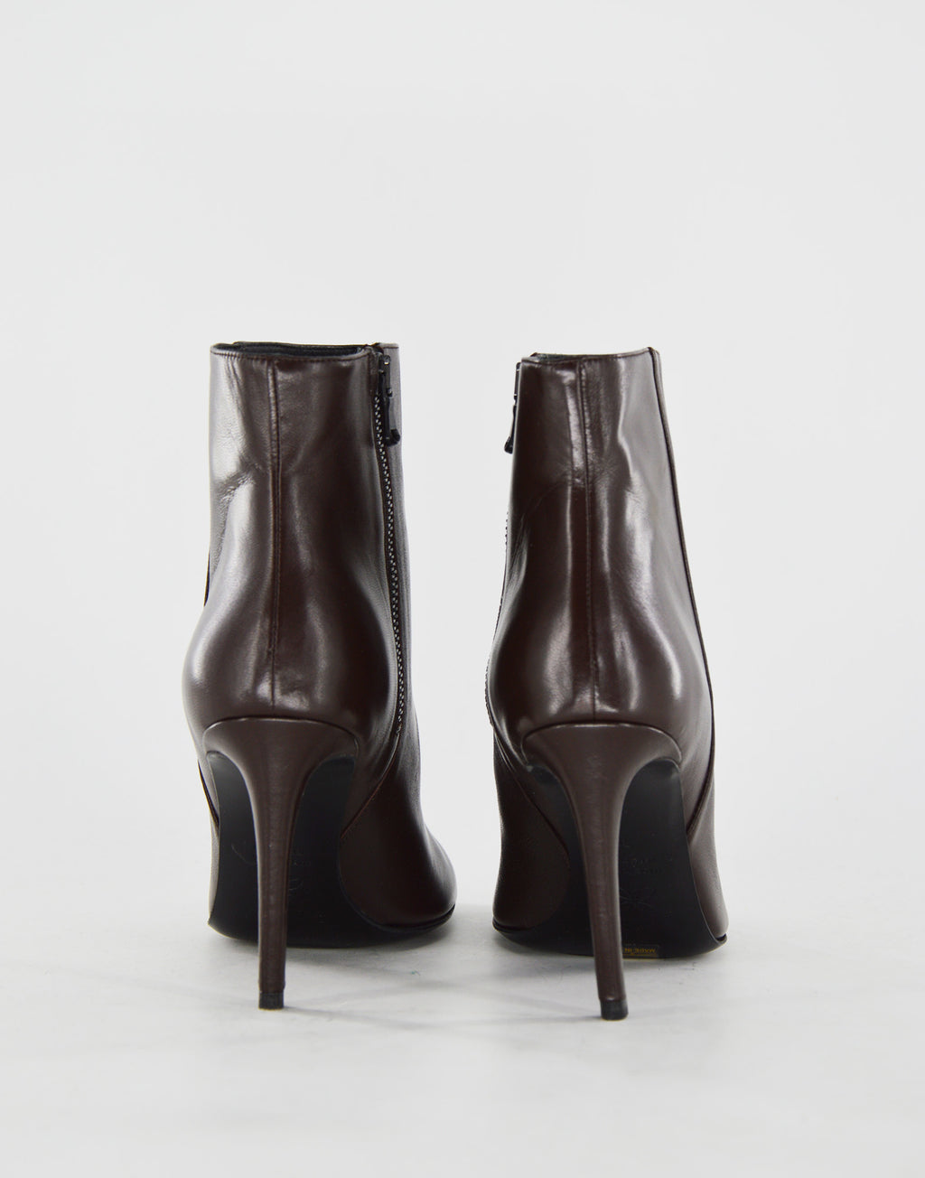 DOUUOD Stivaletti in Nappa con Tacco Cioccolato