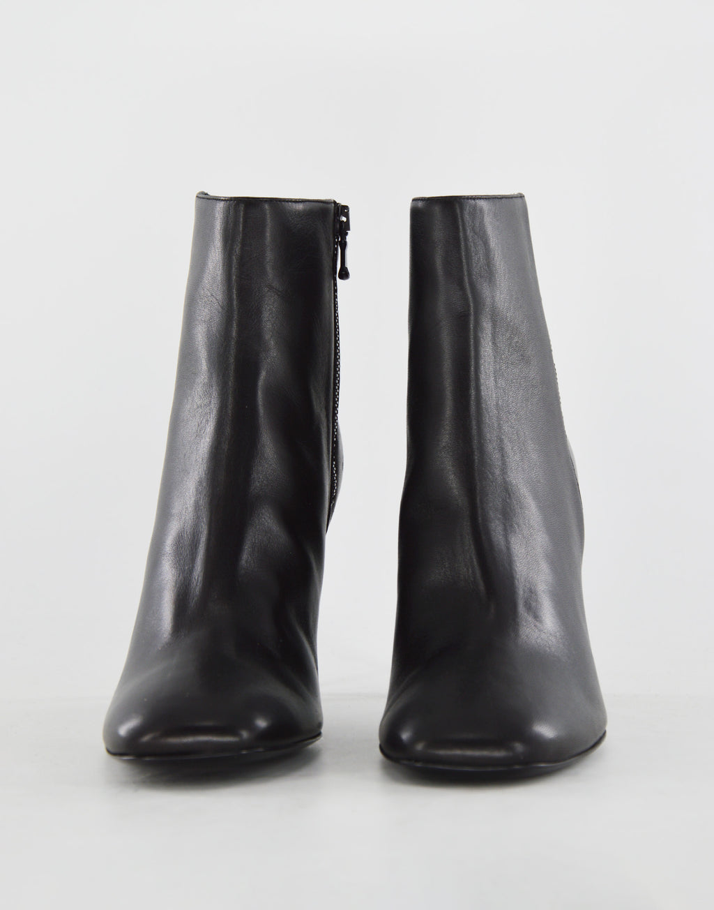 DOUUOD Stivaletti in Nappa con Tacco Nero