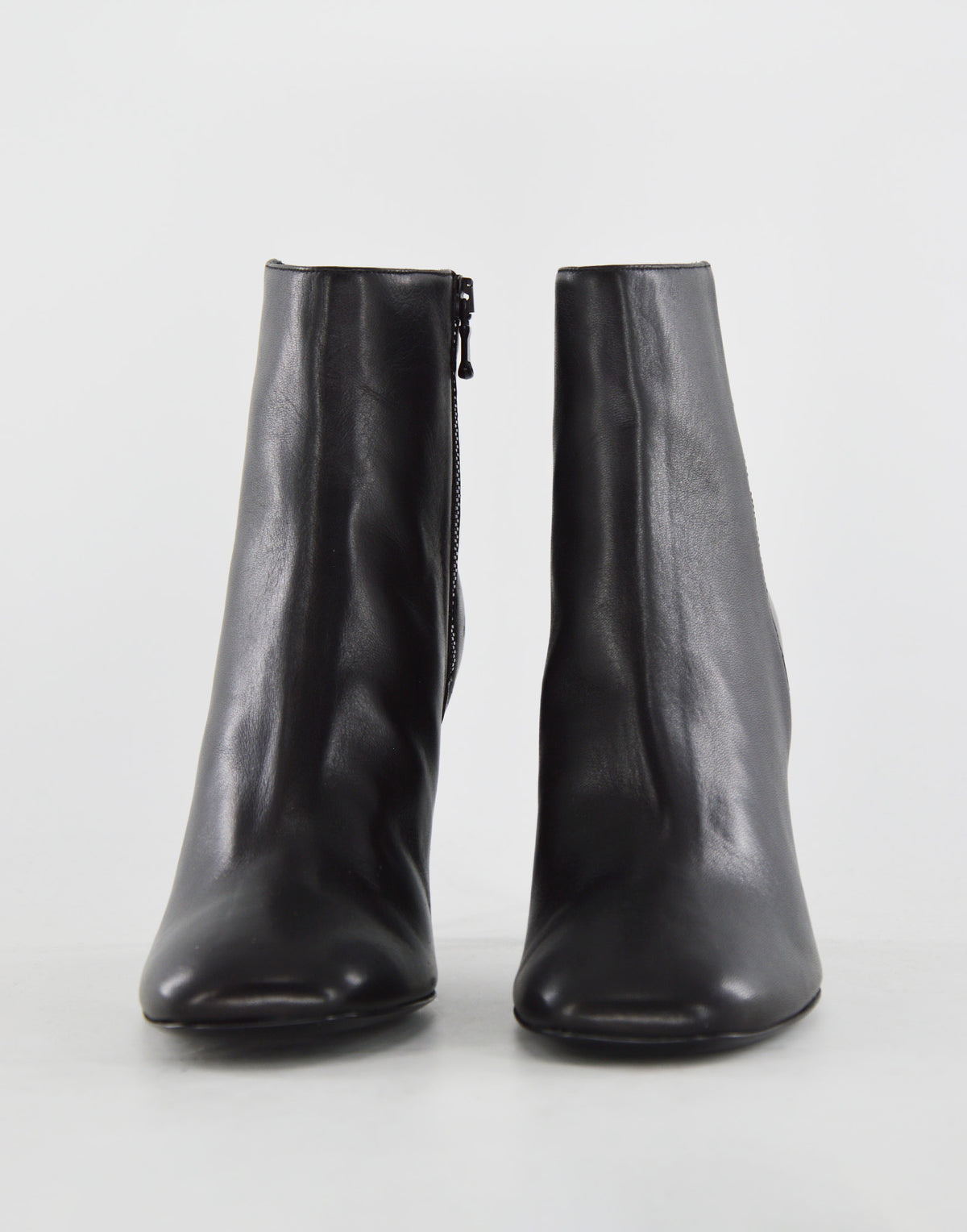 DOUUOD Bottines en nappa à talon noir