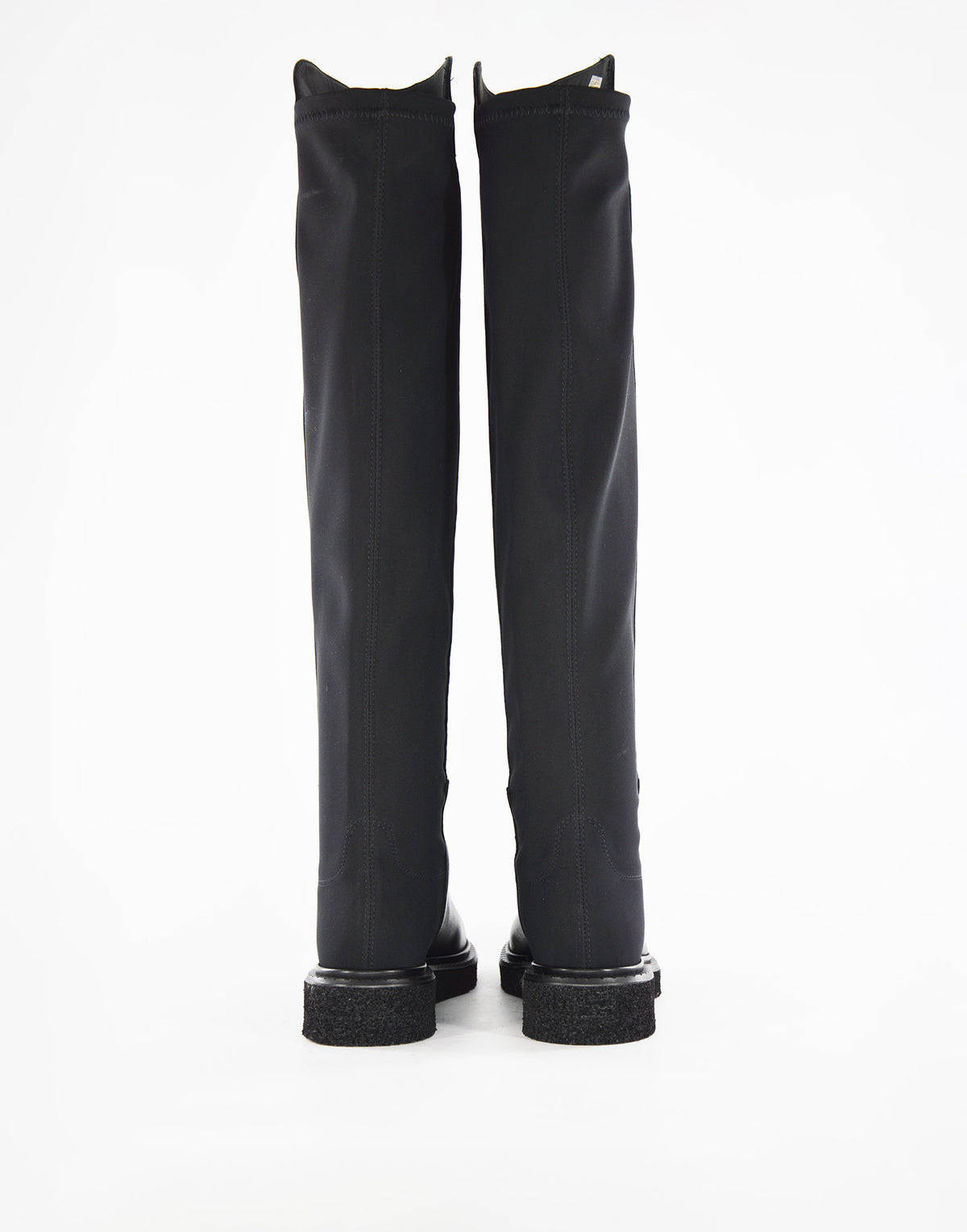 DOUUOD Bottes Hautes en Nappa Noir