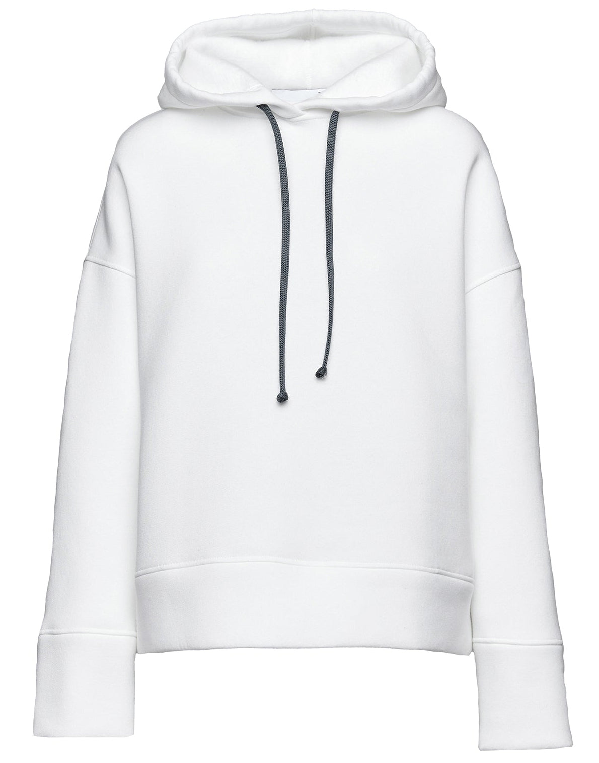 DOUUOD Felpa con Cappuccio in Cotone con Logo sulla Manica Panna