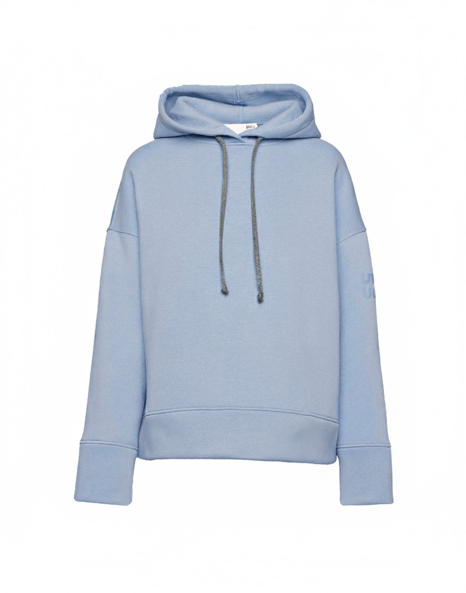 DOUUOD Felpa con Cappuccio in Cotone con Logo sulla Manica Sky