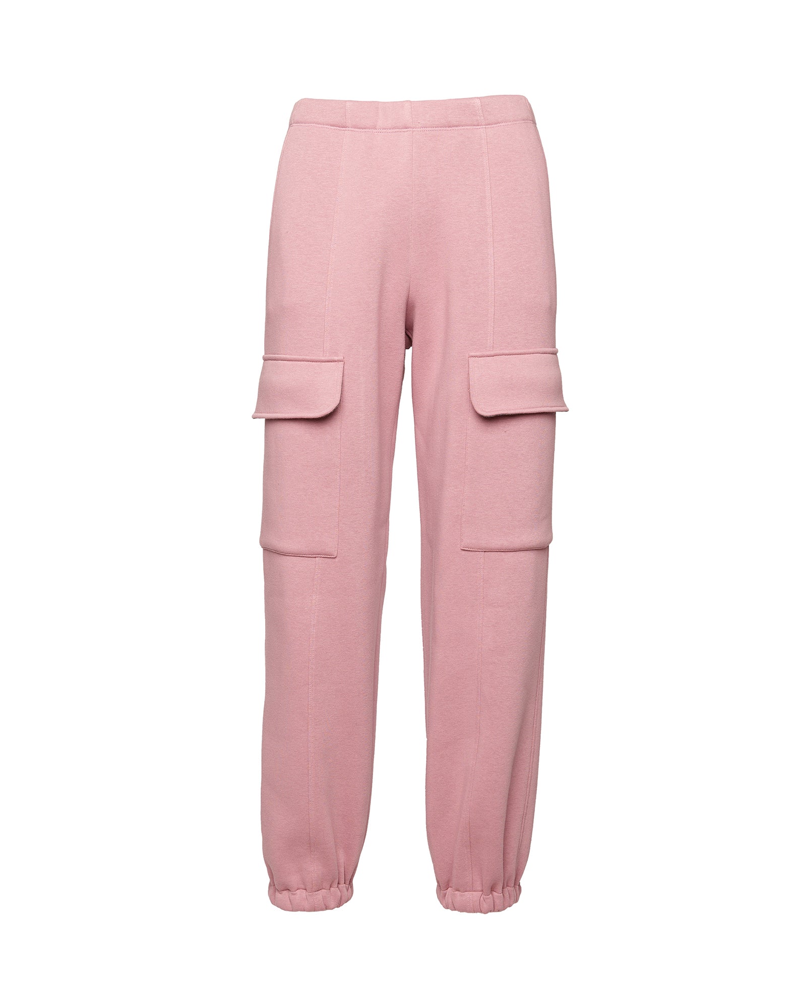 DOUUOD Pantaloni Cargo in Felpa Soft Peonia