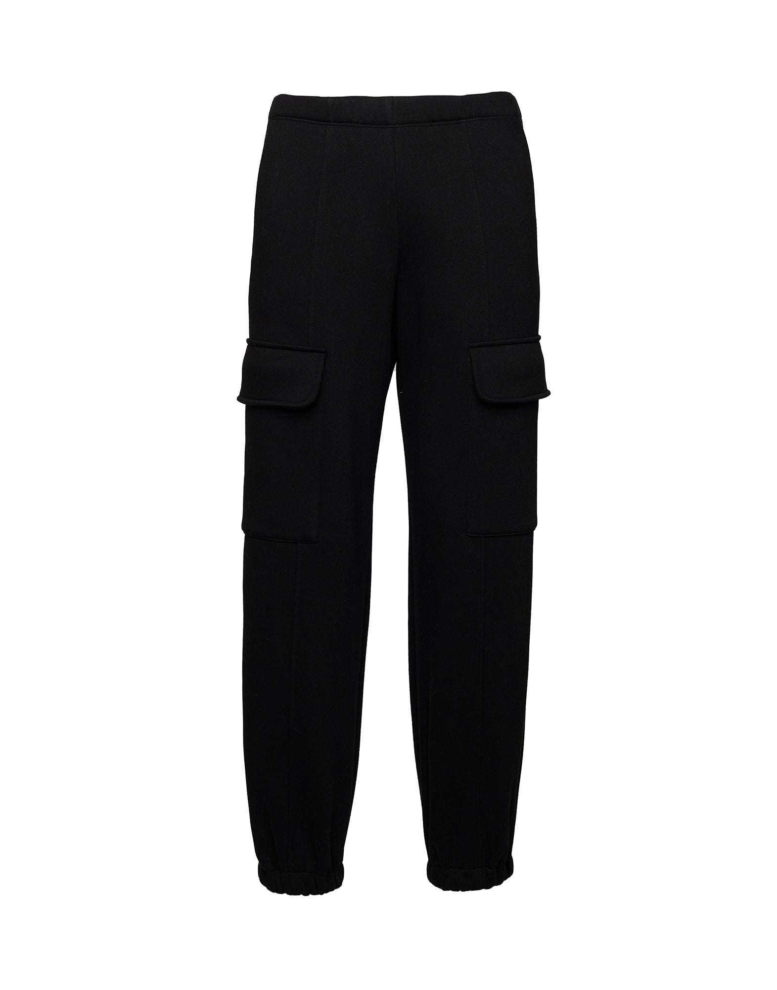 DOUUOD Pantaloni Cargo in Felpa Soft Neri