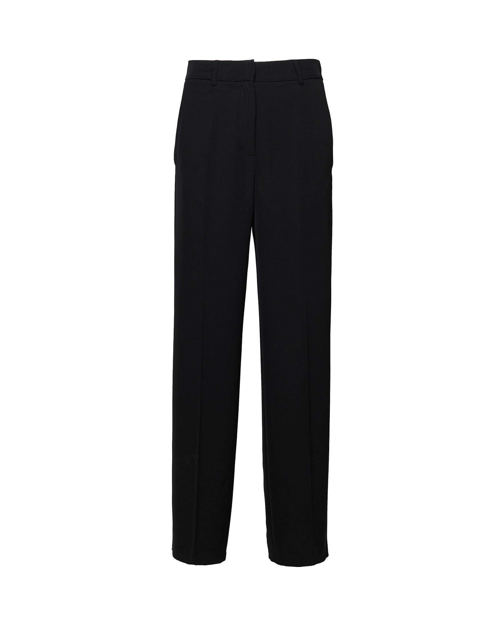 DOUUOD Pantaloni Maschili in Cady Fluido a Gamba Larga Neri