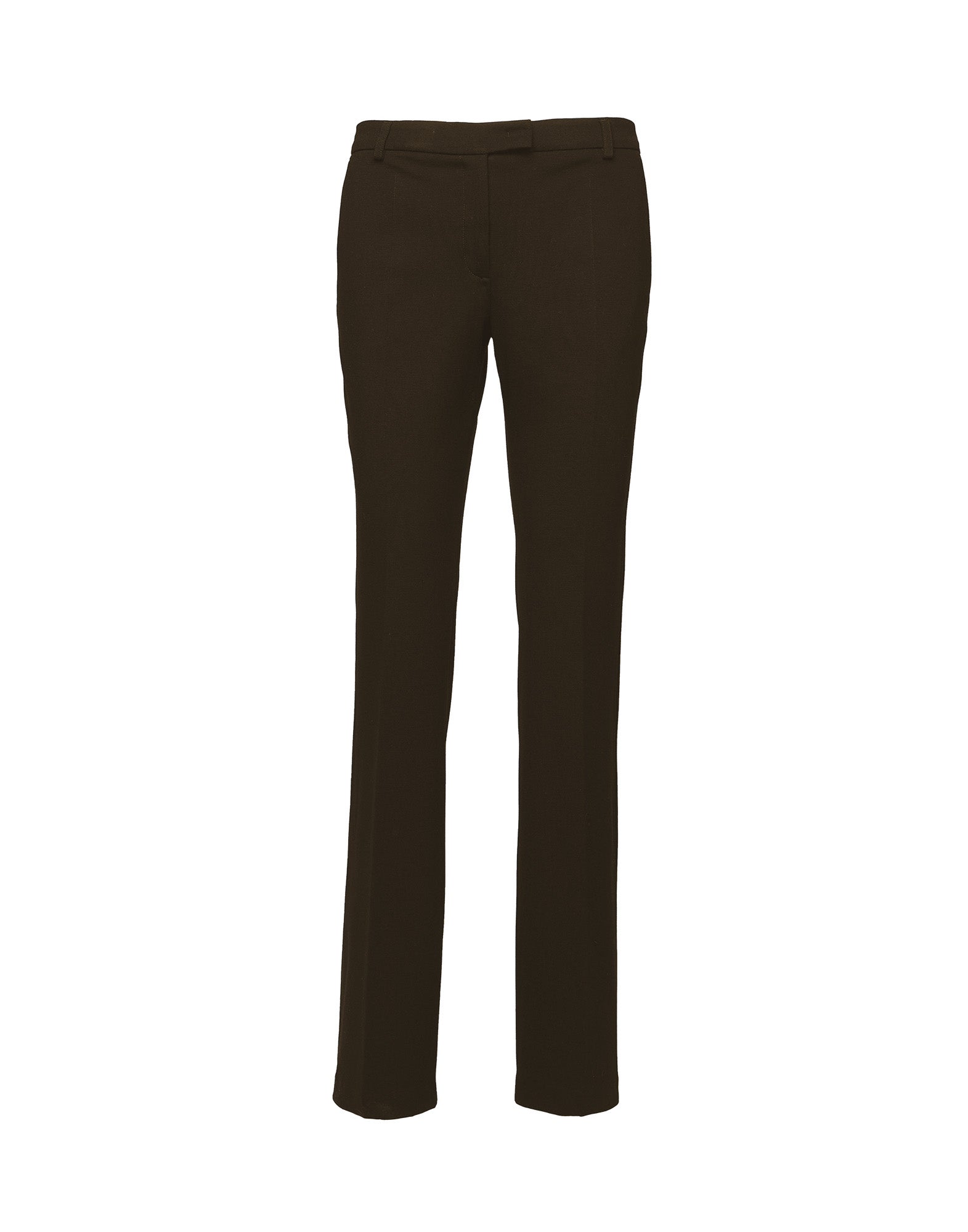 DOUUOD Pantaloni Flare in Punto Milano con Piega Ciocco