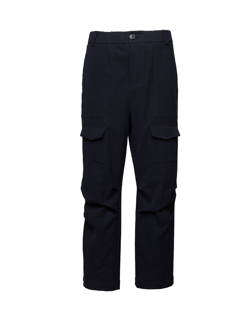 DOUUOD Pantaloni Cargo in Tricotina Trickled Washed